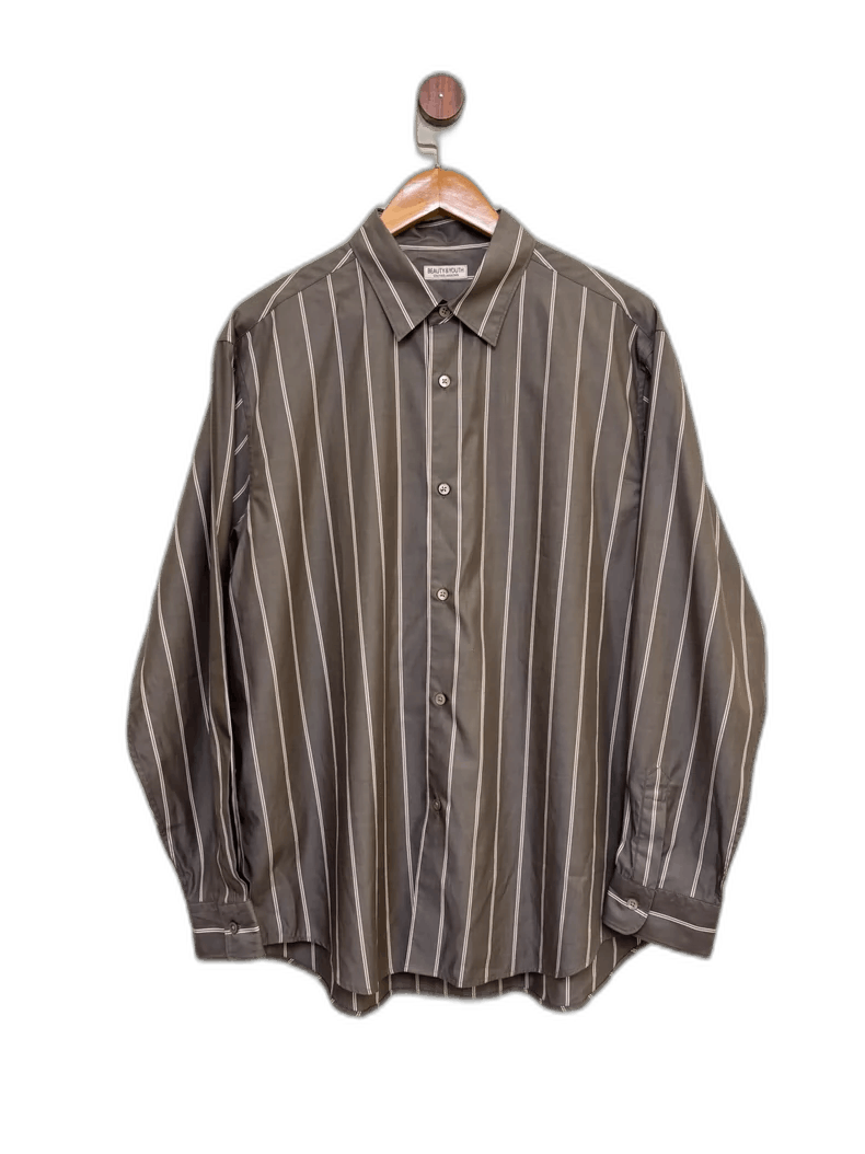Beauty & Youth Striped Long Sleeve Shirt