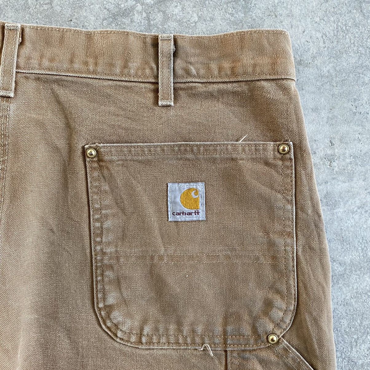 Carhartt VTG Carhartt Double Knee Faded Dirty Carpenter Work Pants Size US 35 - 18 Thumbnail