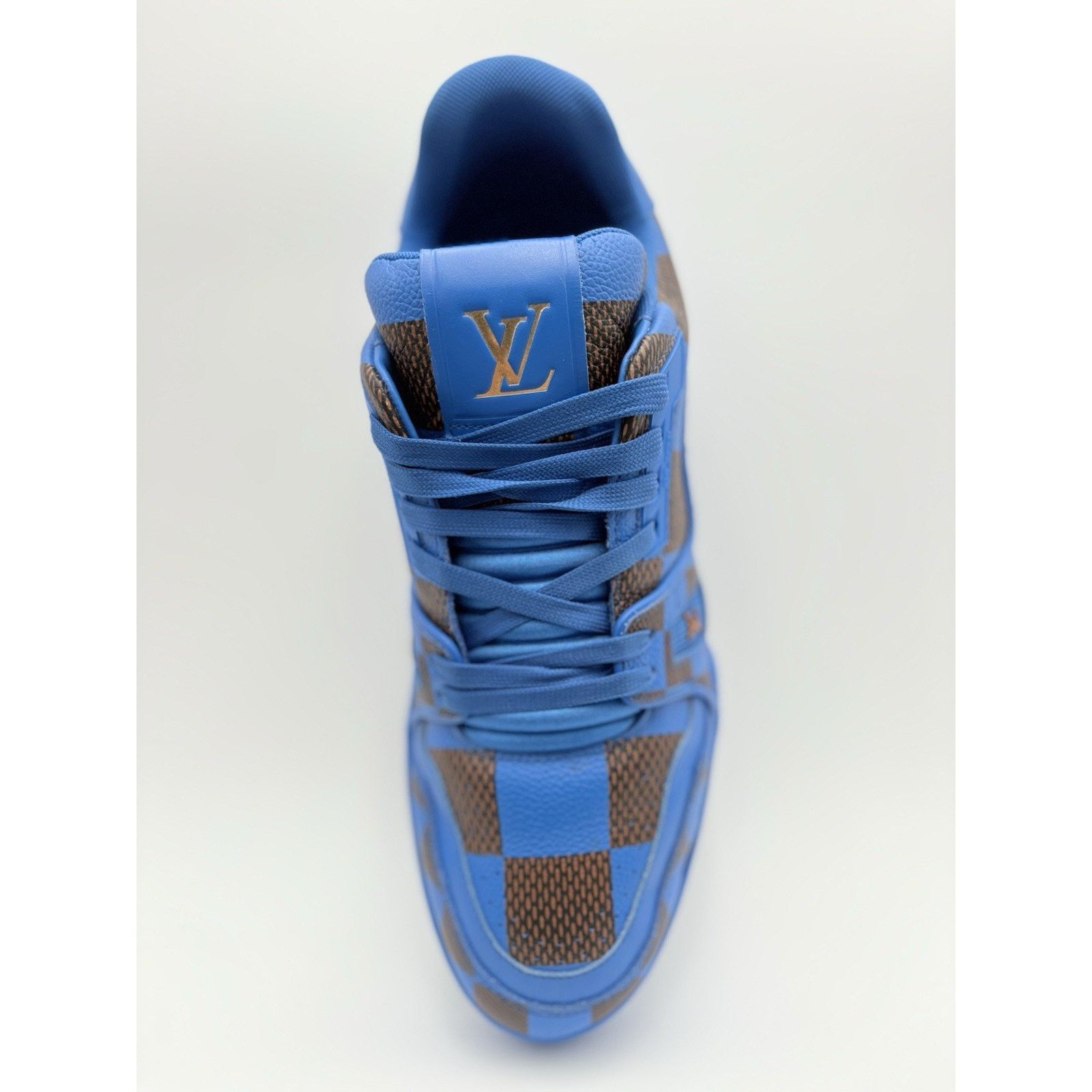 Louis Vuitton 8.5-9 US Louis Vuitton Trainer ' Blue Brown Checker ' CLEAN! Size US 9 / EU 42 - 11 Thumbnail