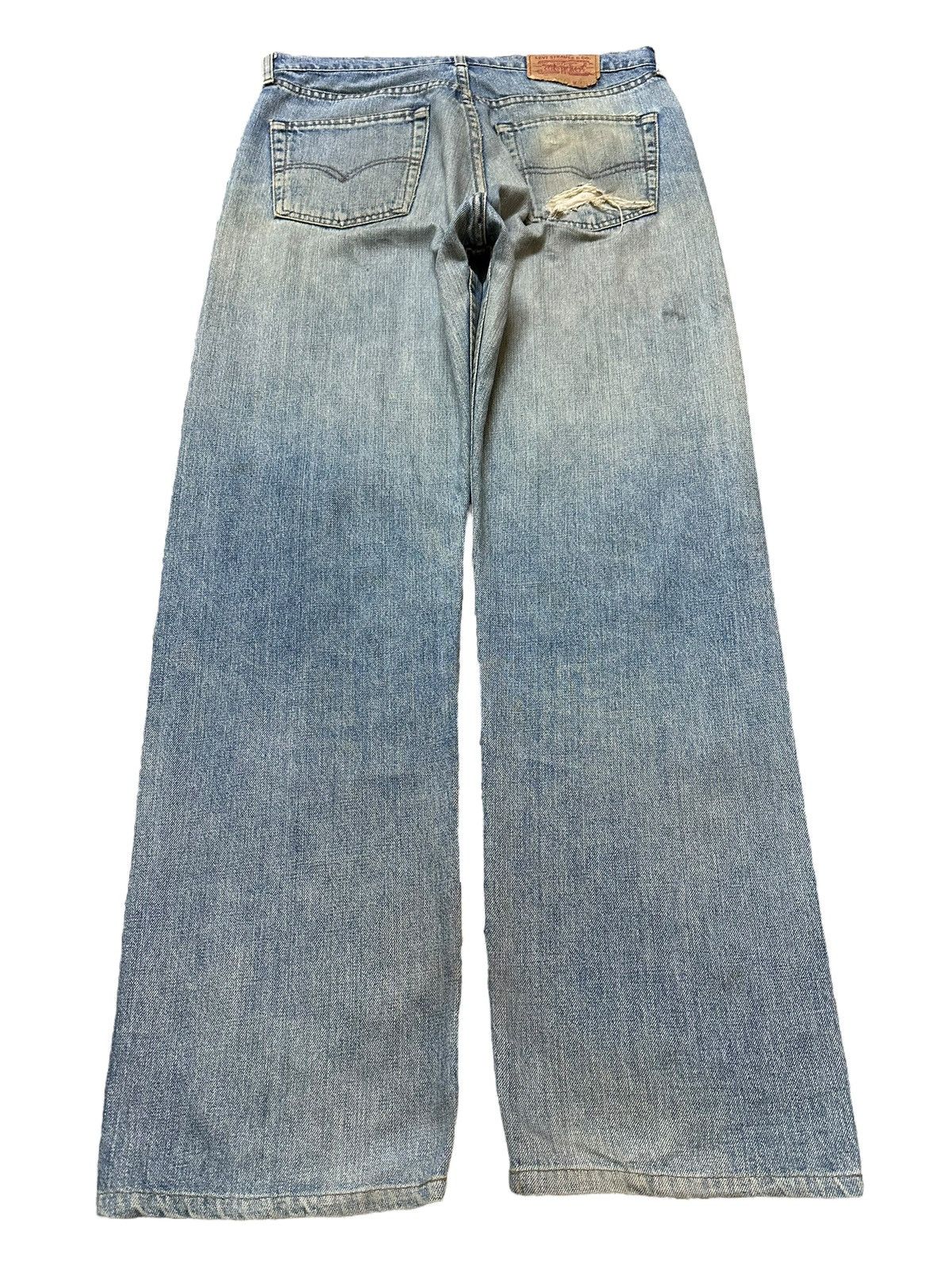 Levi's Vintage 90s Levis 509 Mud Wash Faded Distressed Baggy Jeans Size US 32 / EU 48 - 2 Thumbnail