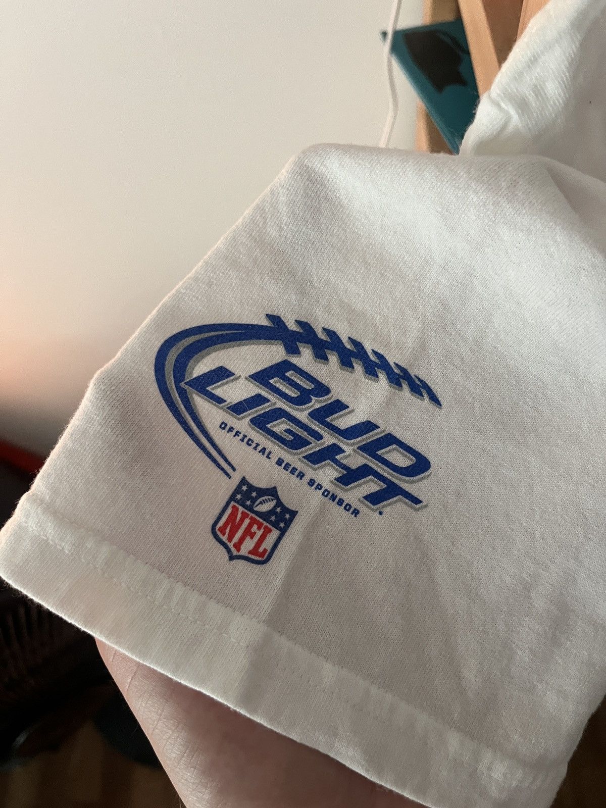 NFL Super Bowl 46 Bud Light NFL Football T Shirt Size US XL / EU 56 / 4 - 3 Thumbnail