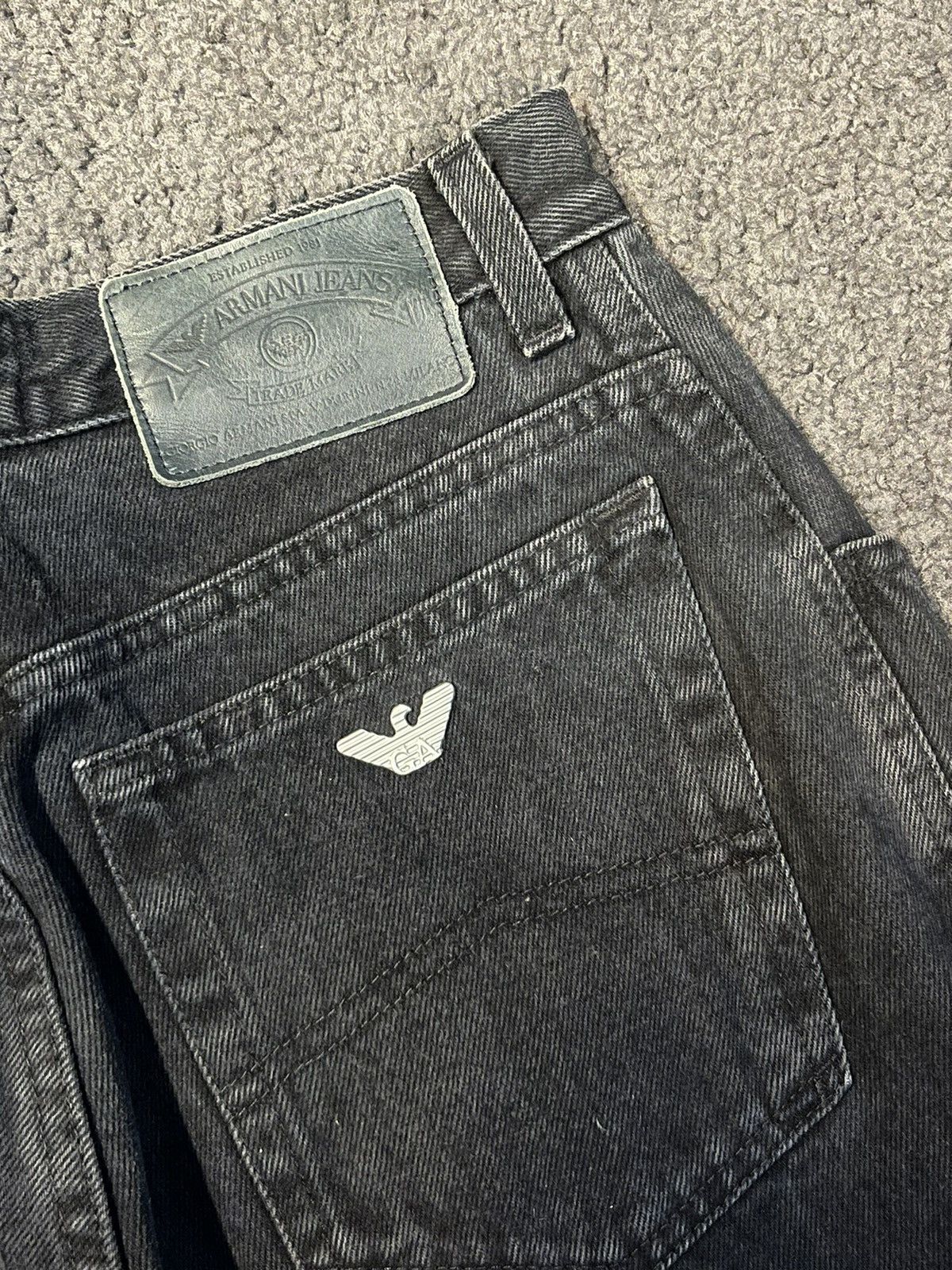 Armani × Vintage Vintage 90s Armani Jeans Size US 31 - 2 Thumbnail