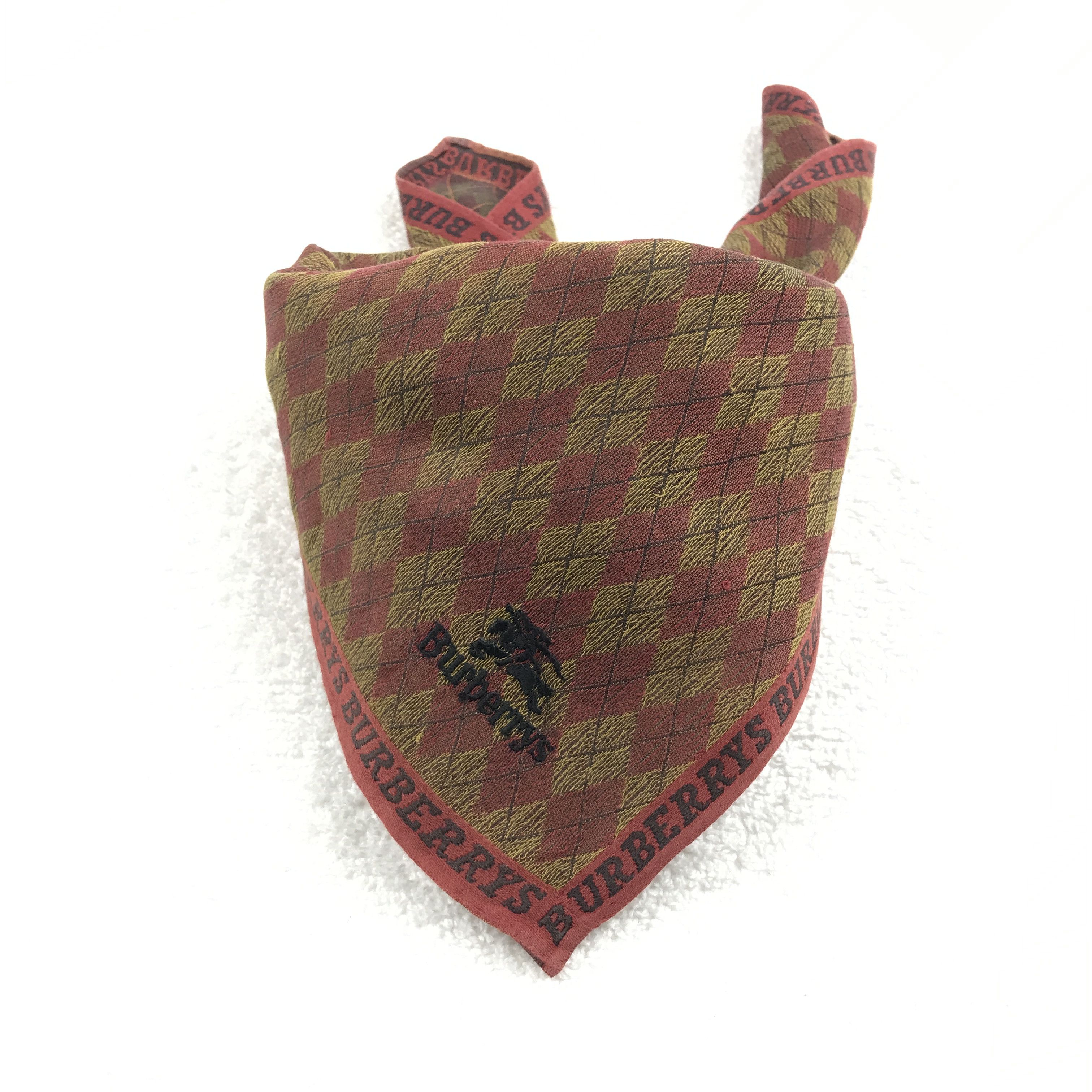 Burberry × Vintage Vintage Burberry Bandana Neckerchief Handkerchief Size ONE SIZE - 4 Thumbnail