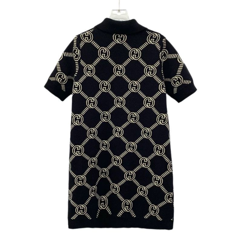 Gucci Gucci Colour-blocked logo jacquard full-printed wool lapel Size S / US 4 / IT 40 - 2 Thumbnail