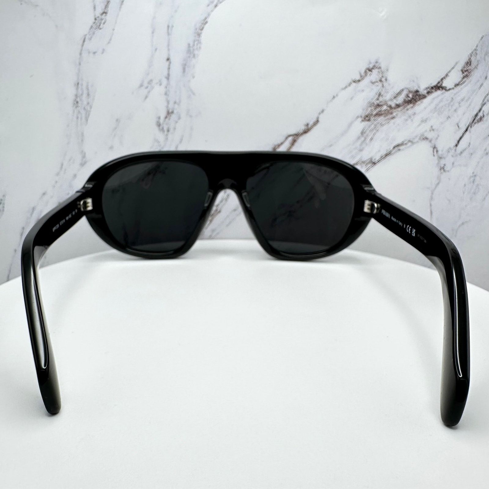 Prada New PRADA Sunglasses Black 2025 Collection Aviator Shield Size ONE SIZE - 21 Thumbnail