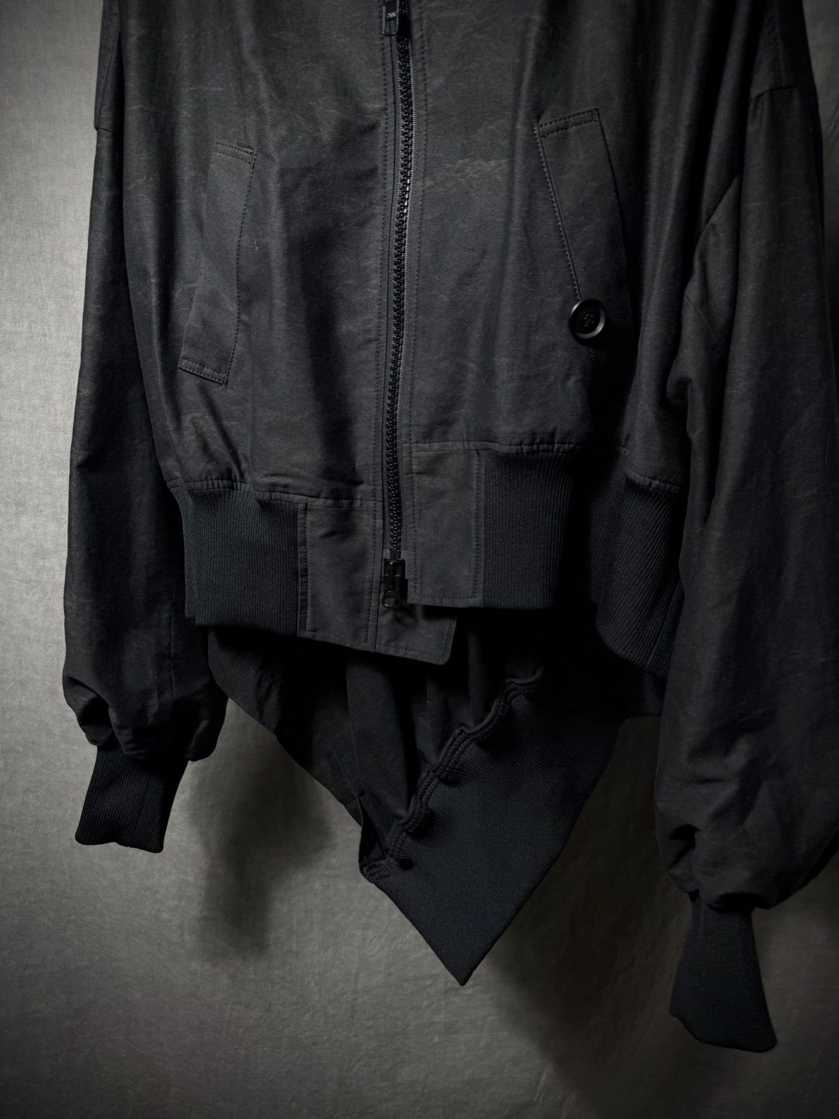 Yohji Yamamoto Yohji Yamamoto Regulation Asymmetric Bomber Jacket Size US S / EU 44-46 / 1 - 3 Thumbnail