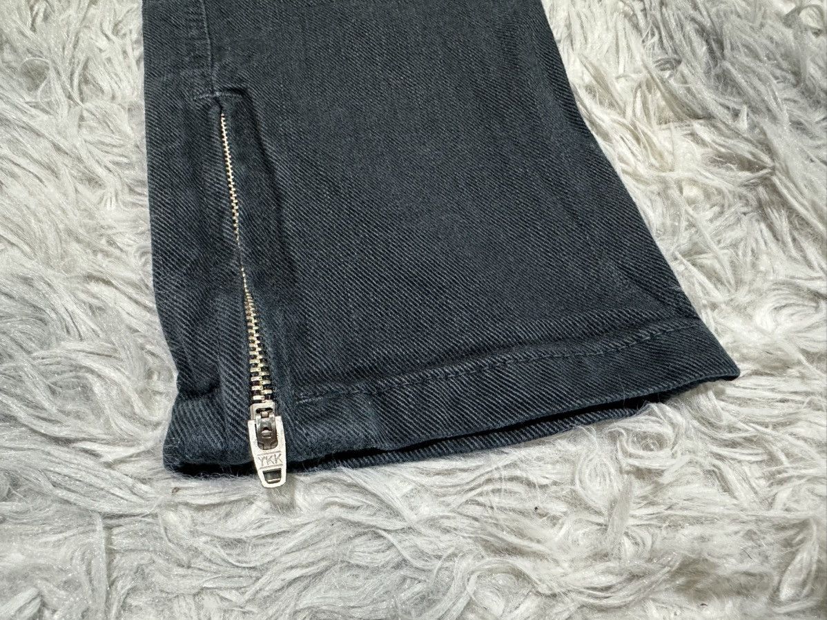 Ksubi 🔥Y2K Ksubi Super Skinny Zip Black Denim Size US 27 - 3 Thumbnail