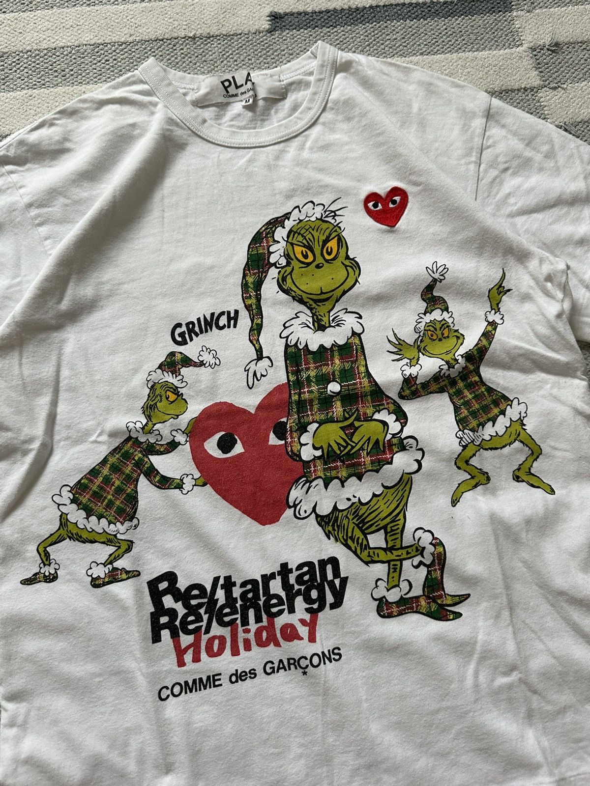 Comme des Garcons × Comme des Garcons PLAY × Vintage Vintage tee Comme des Garçons x Grinch Streetwear Size US M / EU 48-50 / 2 - 2 Thumbnail