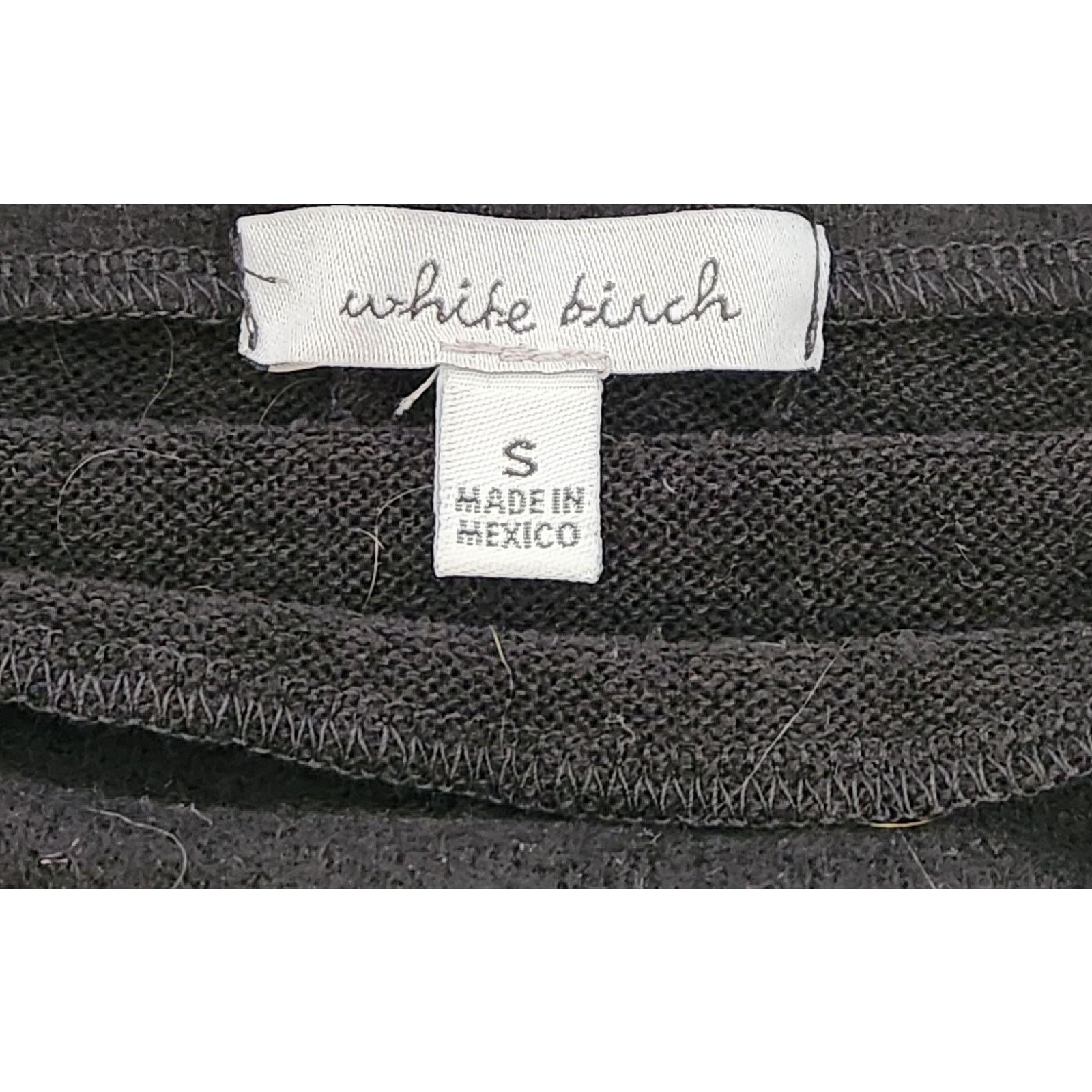 Other White Birch Black Zipper Neck Drop Shoulder Top Small Soft Size S / US 4 / IT 40 - 5 Thumbnail