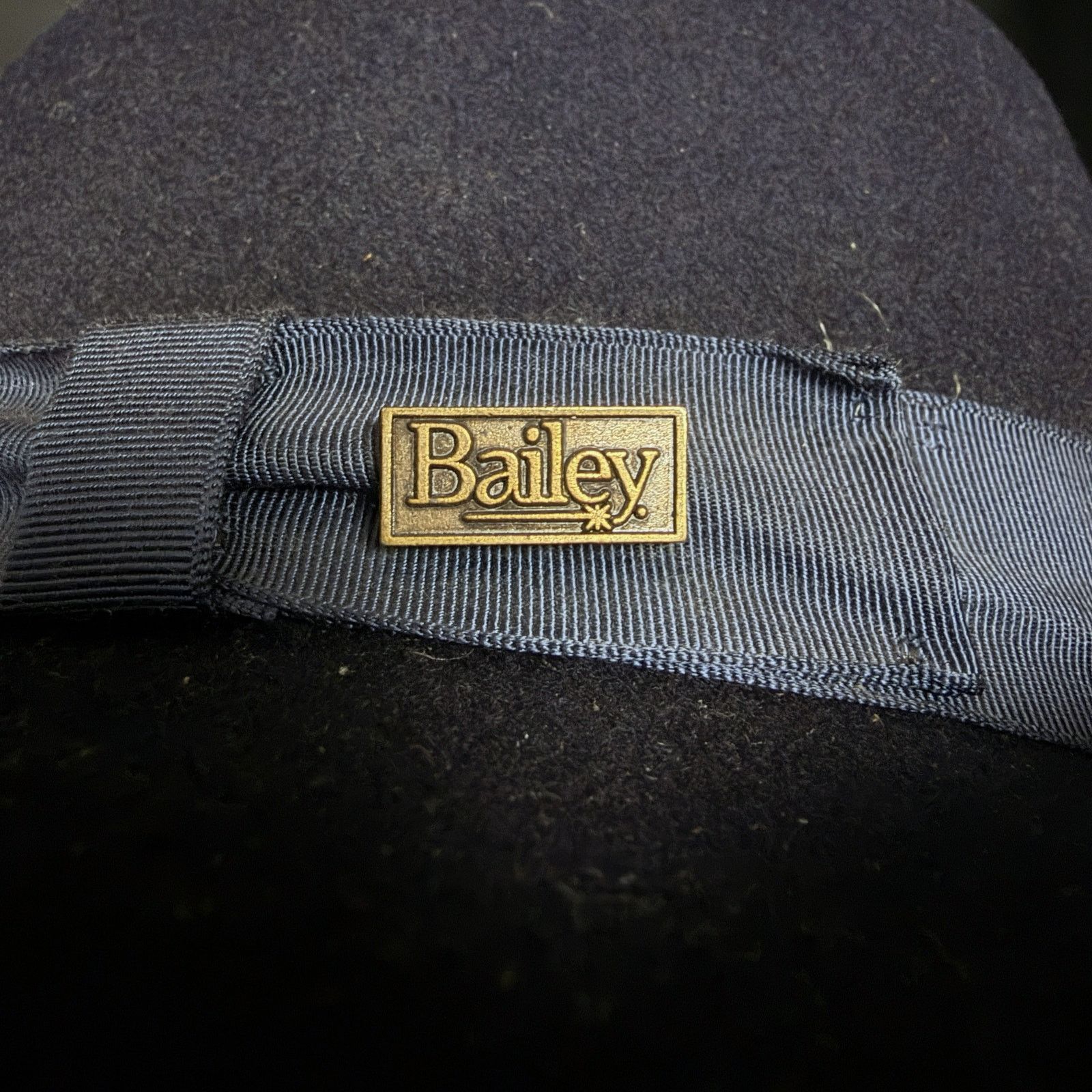 Bailey Hats Bailey Hollywood Wool Felt Navy Blue Men's Ribboned Fedora Size ONE SIZE - 3 Thumbnail