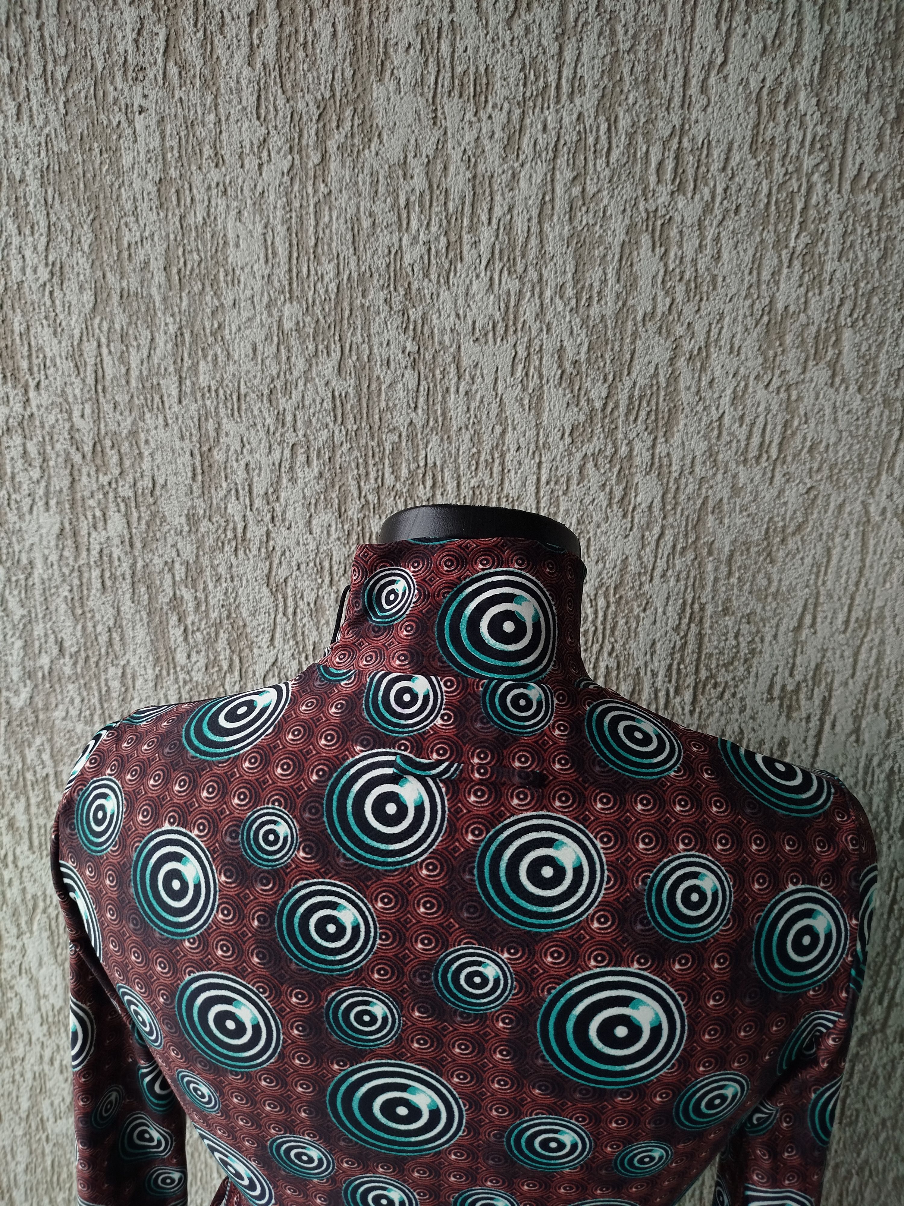 Jean Paul Gaultier Top Long Sleeve Op Art Circle Archive Vintage 90s Size S Size S / US 4 / IT 40 - 7 Thumbnail