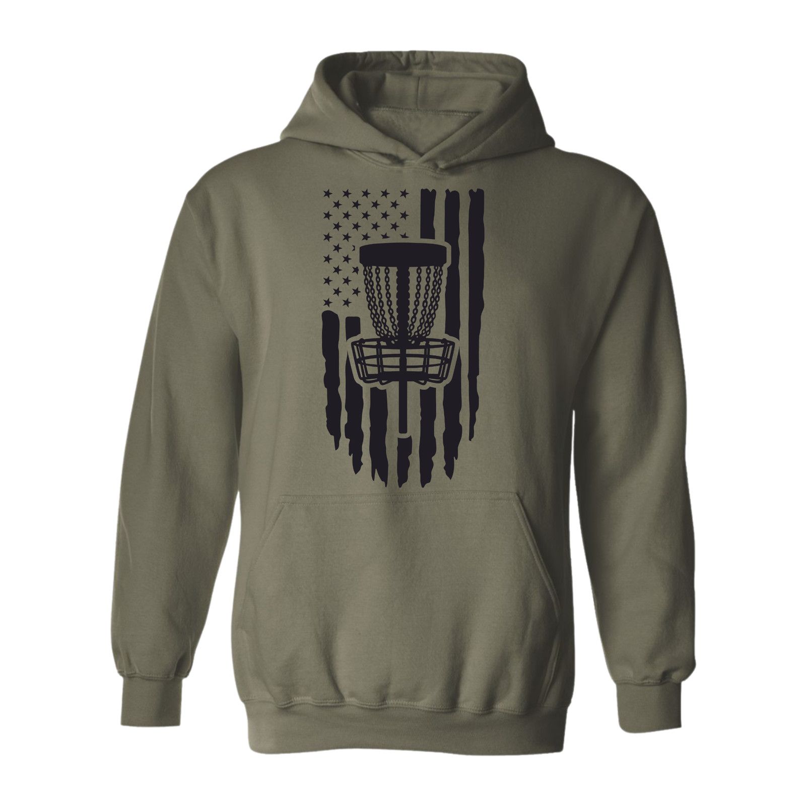 Gildan Disc Golf Hoodie PATRIOTIC AMERICAN Flag Sweatshirt Size US L / EU 52-54 / 3 - 5 Thumbnail
