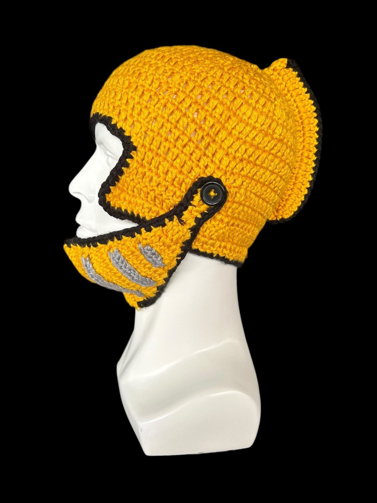 Japanese Brand × Kapital × Vintage Crochet Knitted Handmade Mohawk Rare Beanie Hats ☠️☠️ Size ONE SIZE - 1 Thumbnail
