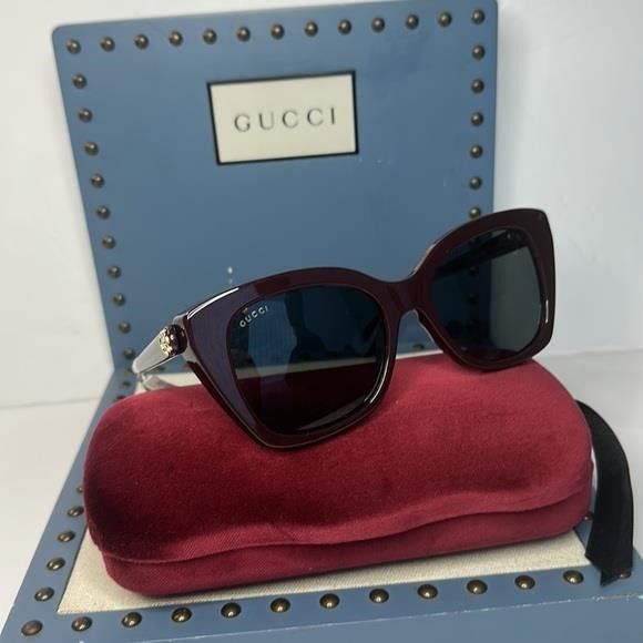 Gucci New Authentic- Gucci Sunglasses Women's GG0921S 004 Brown /G Size ONE SIZE - 9 Thumbnail