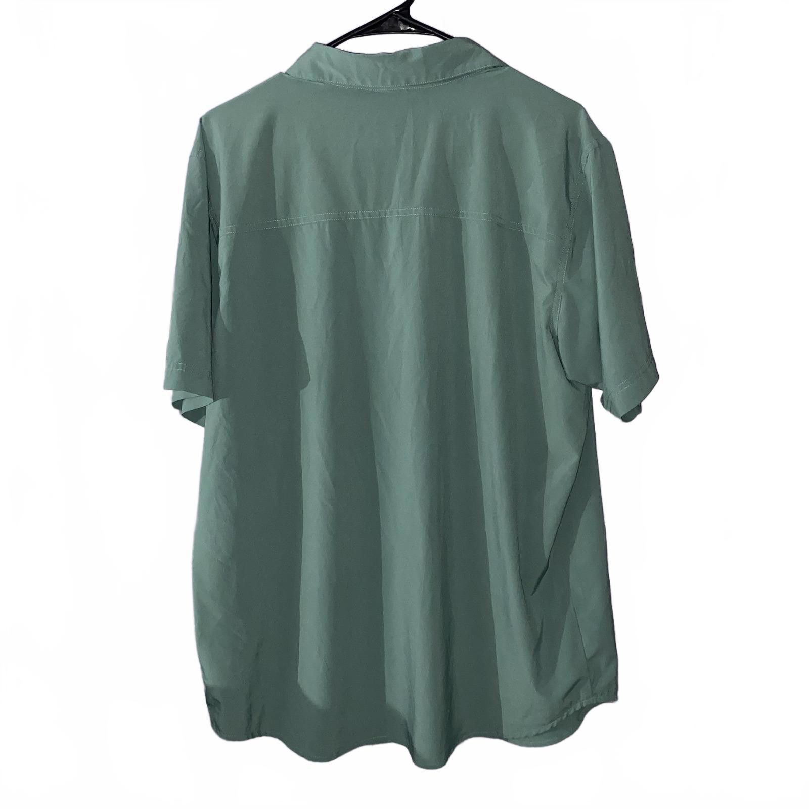 Columbia Columbia L Men Green Button Up Shirt Y2K Nylon Outdoor Top Size US L / EU 52-54 / 3 - 2 Thumbnail