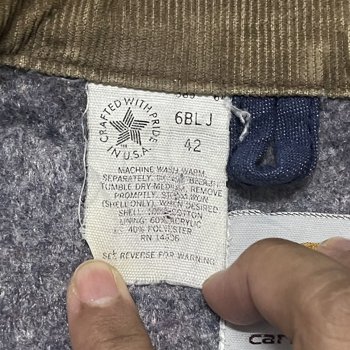 Carhartt Vintage 80’s Carhartt Detroit Blanket Work Jacket Size US M / EU 48-50 / 2 - 11 Thumbnail
