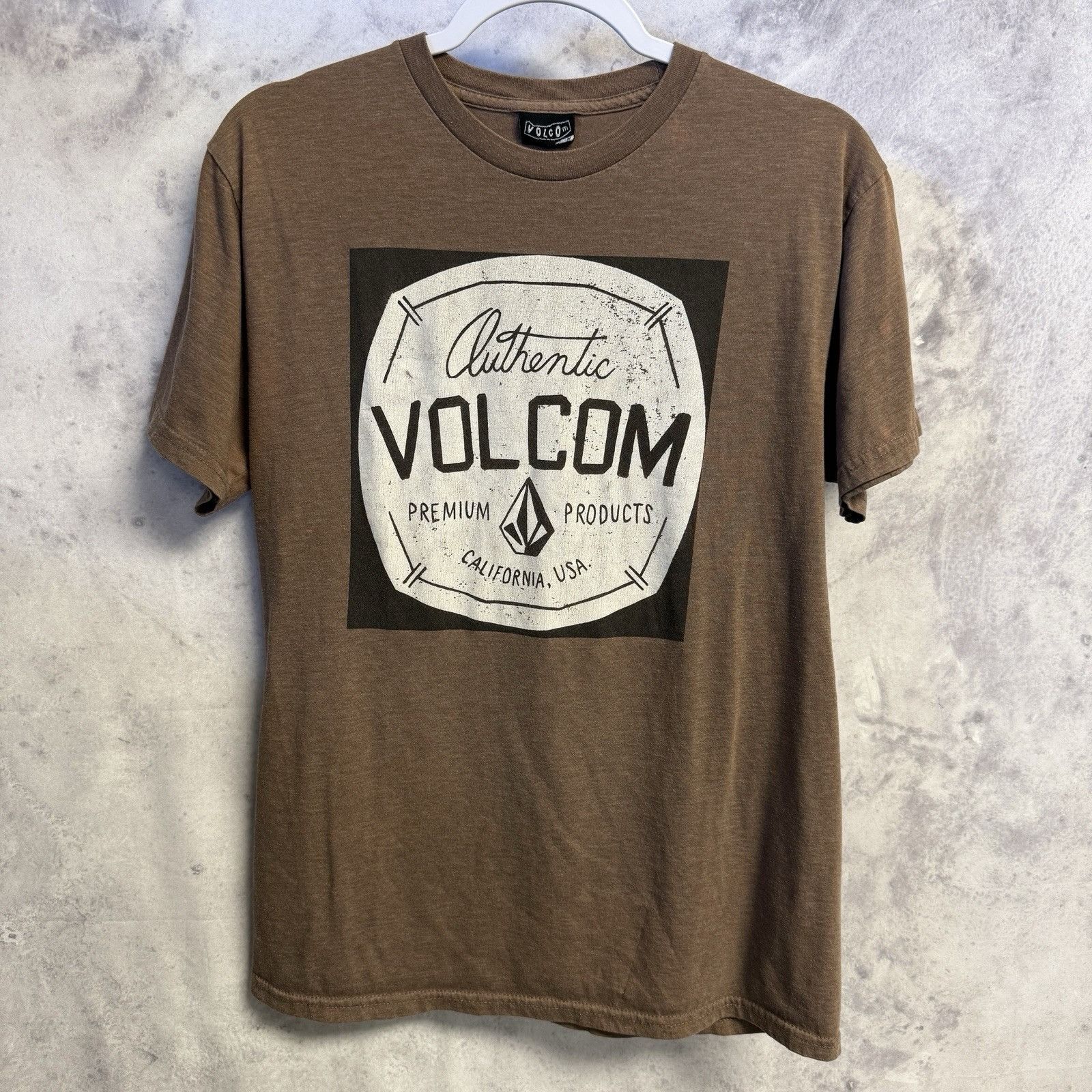 Volcom Vintage Y2k Volcom T Shirt Mens Medium 19x25.5 Brown Surf Sk Size US M / EU 48-50 / 2 - 1 Thumbnail