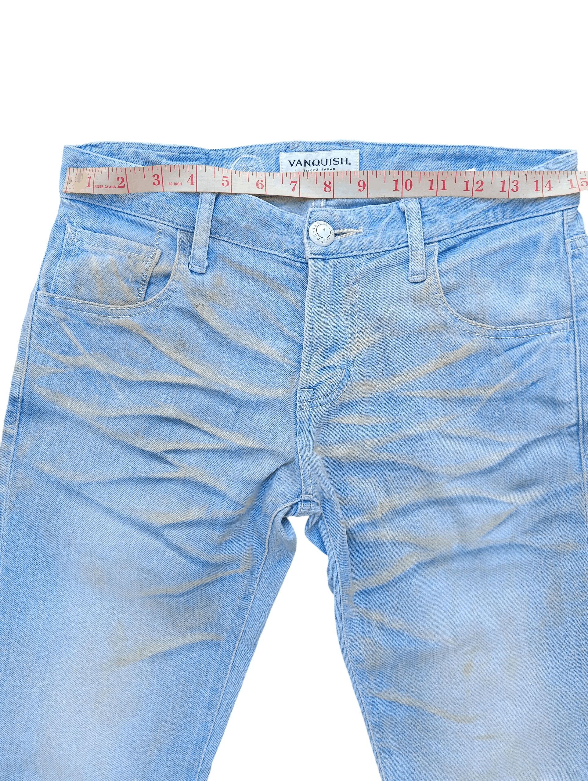 Vanquish Skinny Japanese Brand Vanquish Whiskers Faded Jeans E249 Size US 30 / EU 46 - 7 Thumbnail