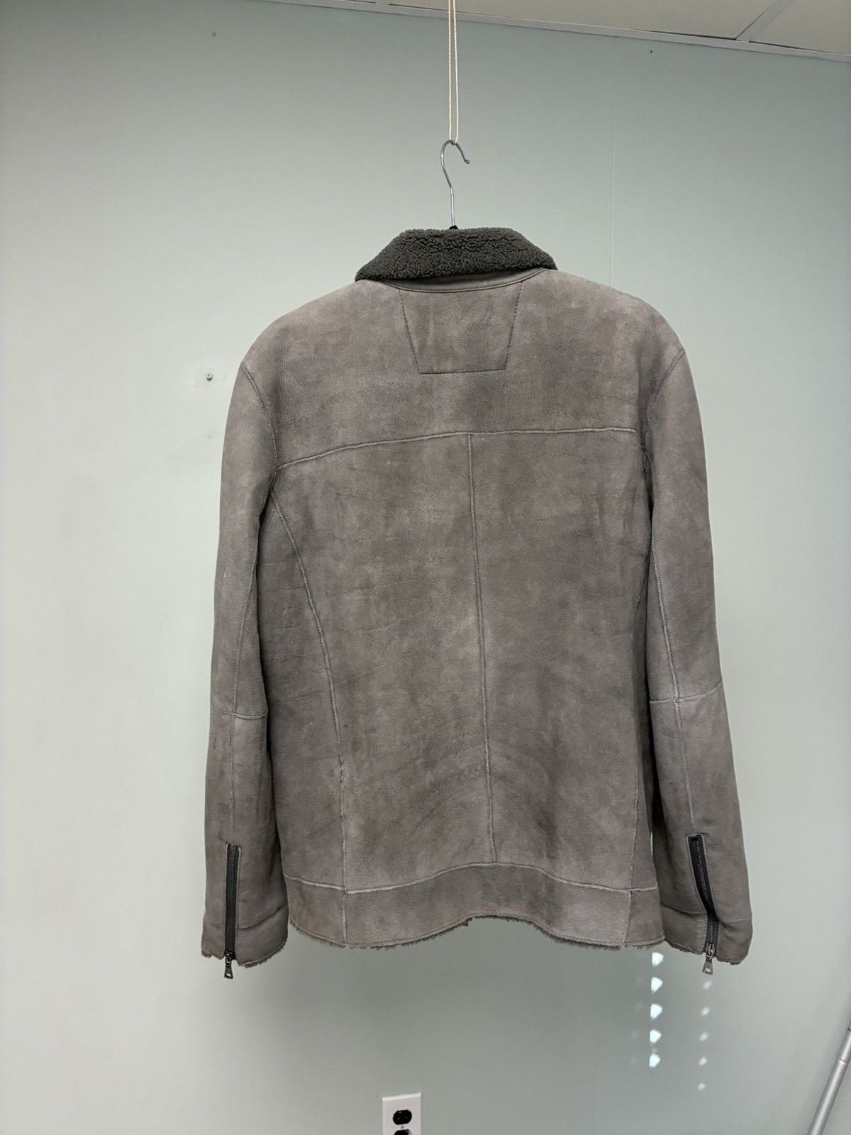 John Varvatos Shearling Zip Front Jacket USA 38 EU 48 Size US M / EU 48-50 / 2 - 9 Thumbnail