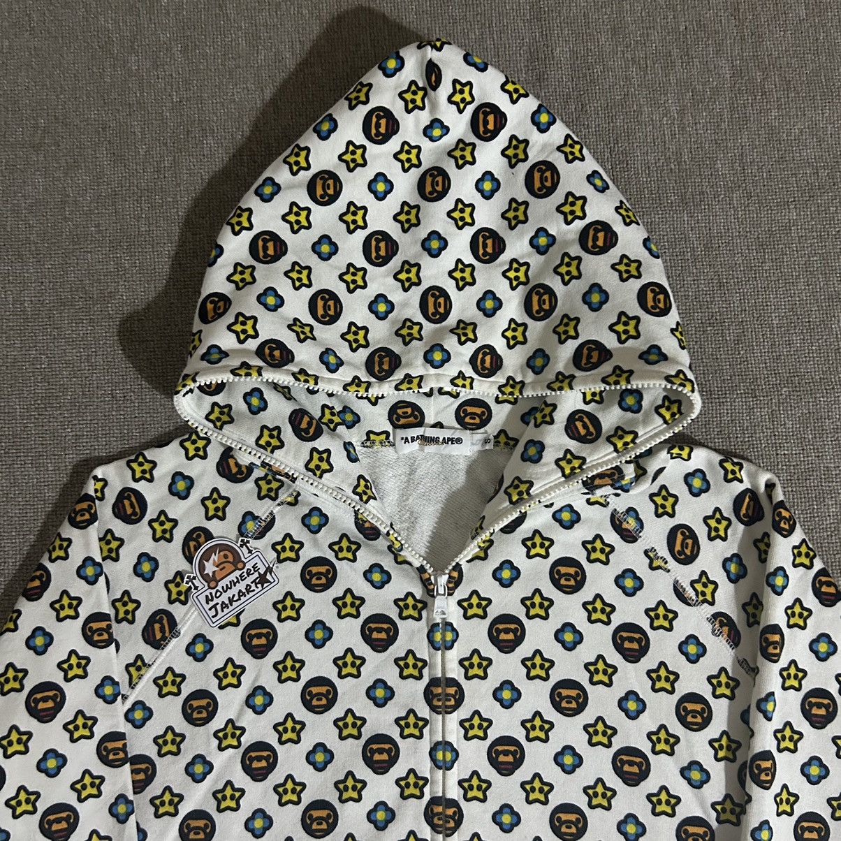 Bape Bape Baby Milo Monogram Full Zip Hoodie Size US S / EU 44-46 / 1 - 2 Thumbnail
