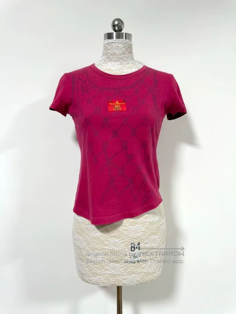 Vivienne Westwood Vivienne Westwood Red Net Knot Short Sleeve Top Size S / US 4 / IT 40 - 1 Thumbnail