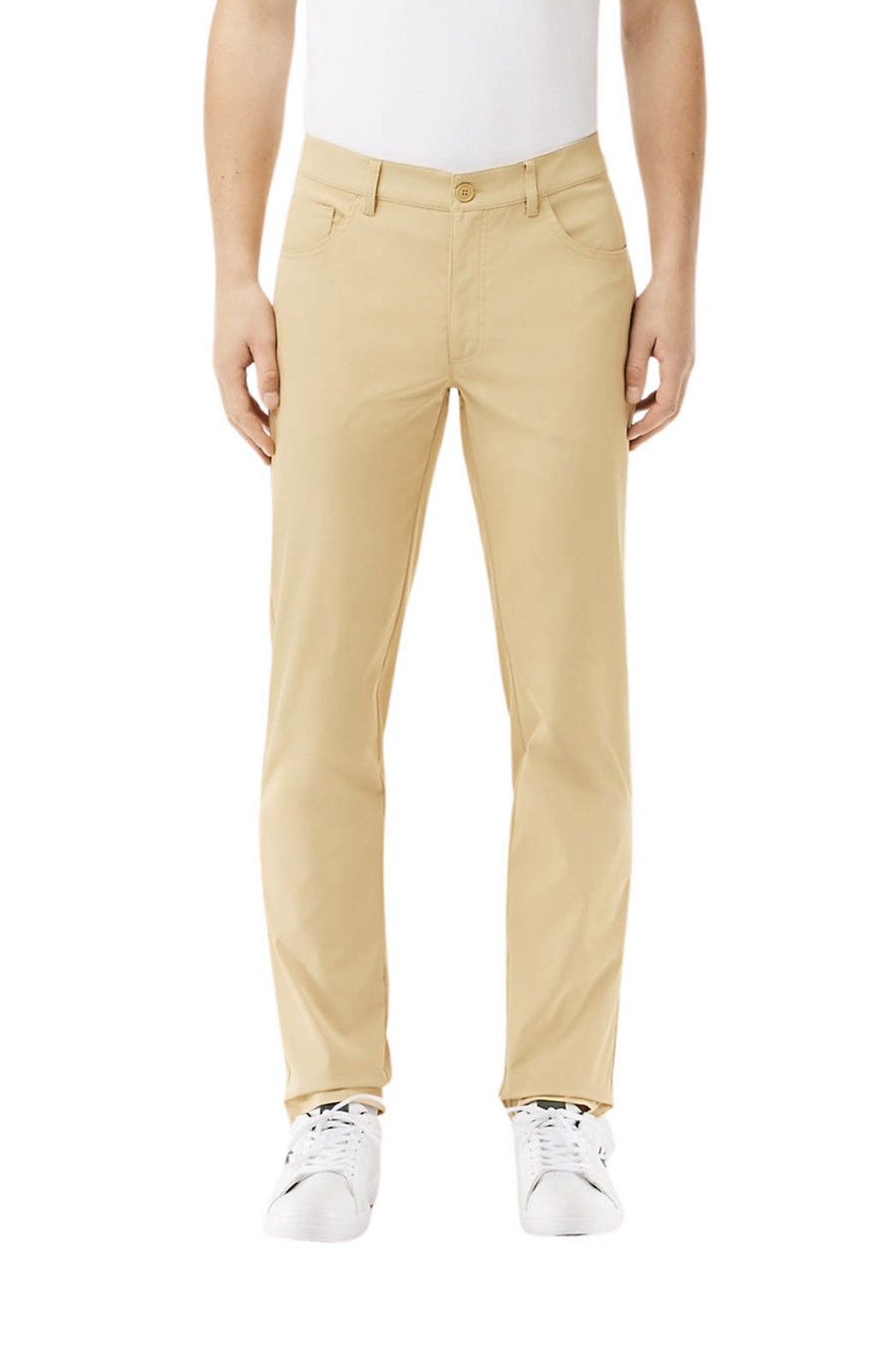 Image of Lacoste Men’S 5-Pocket Golf Pants in Tan, Men's (Size 36)