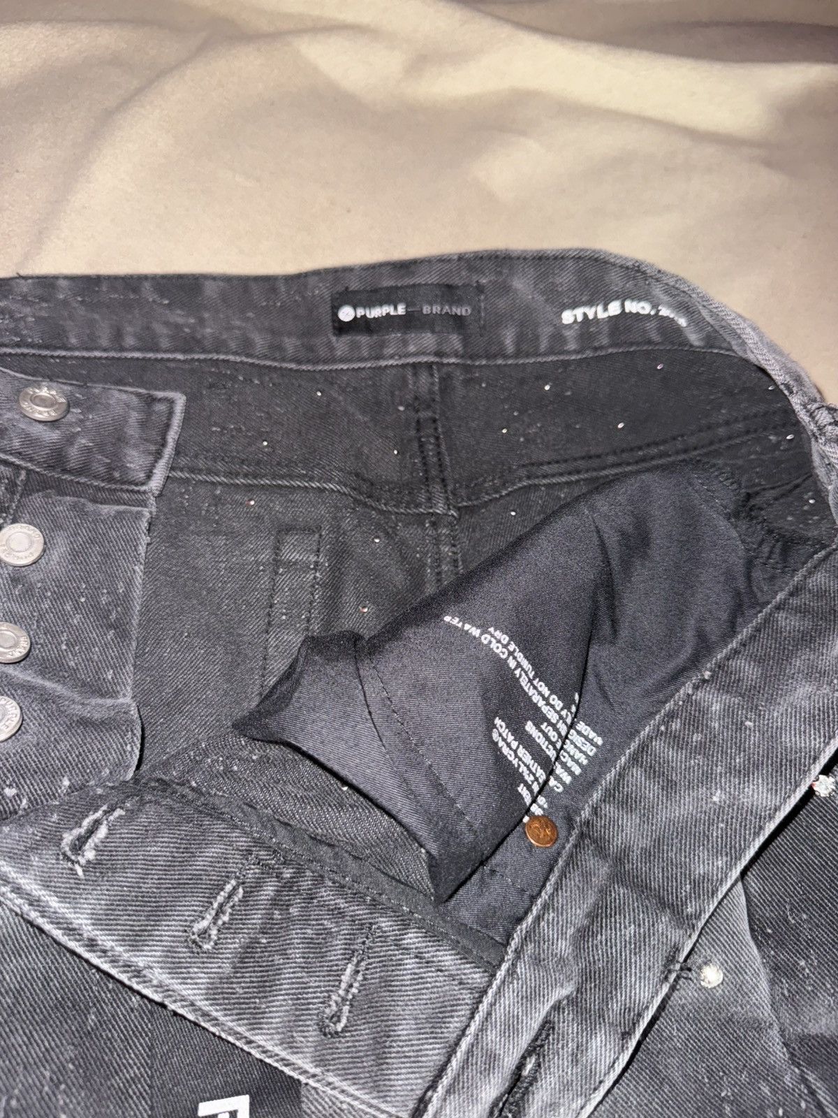 Purple Brand Black Purple Brand Rhinestone Jeans Size US 32 / EU 48 - 5 Thumbnail