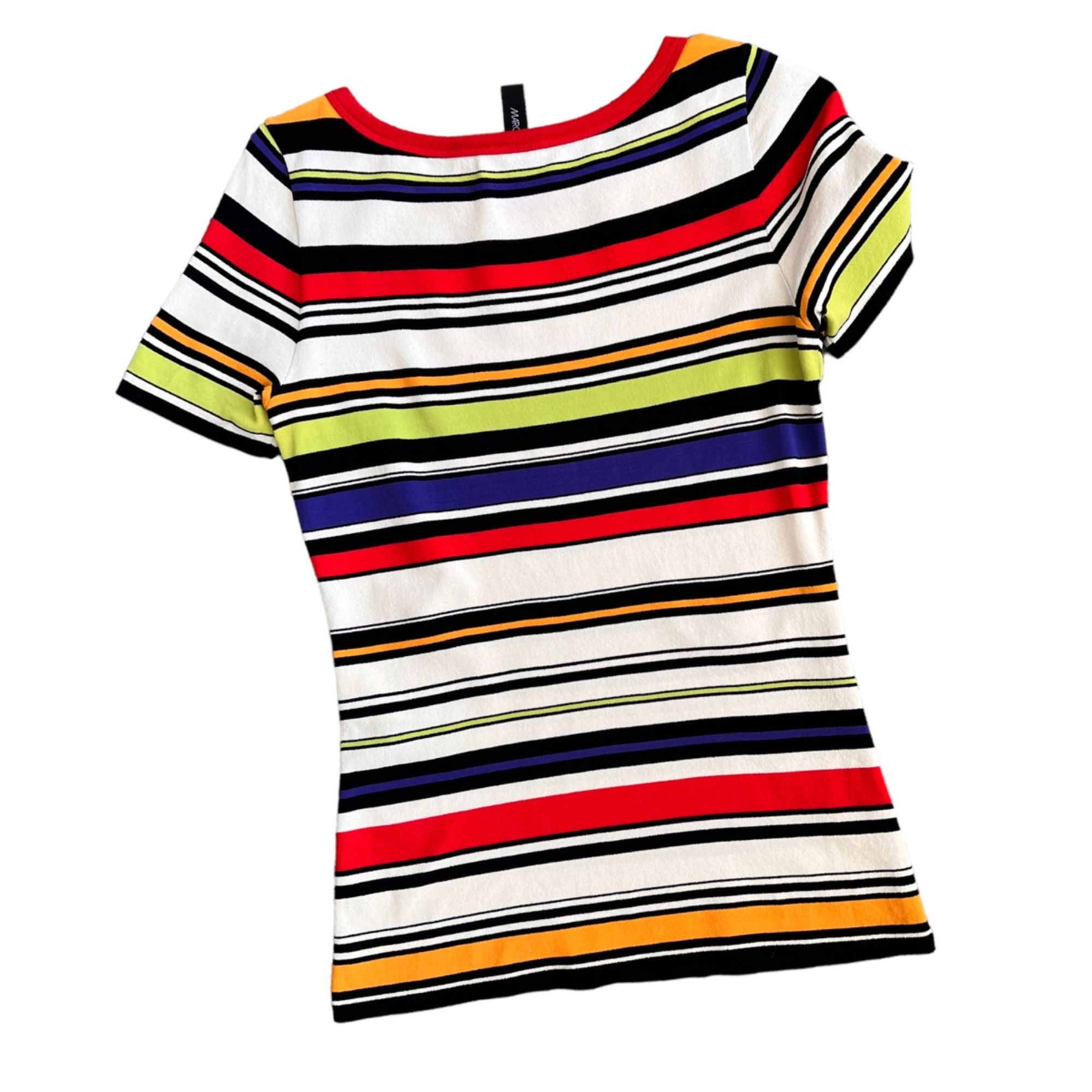 Other Marc Cain Striped Retro Vibrant Y2K Tee S Size S / US 4 / IT 40 - 4 Thumbnail