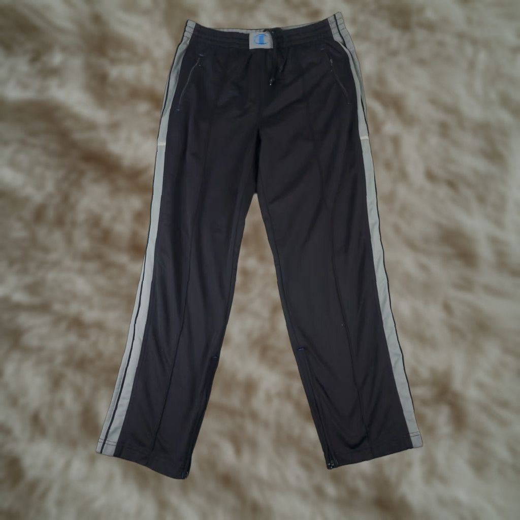 Champion Champion Pants Mens Small Black Ankle Zip Track Joggers Sweatpants Size US 29 - 1 Thumbnail