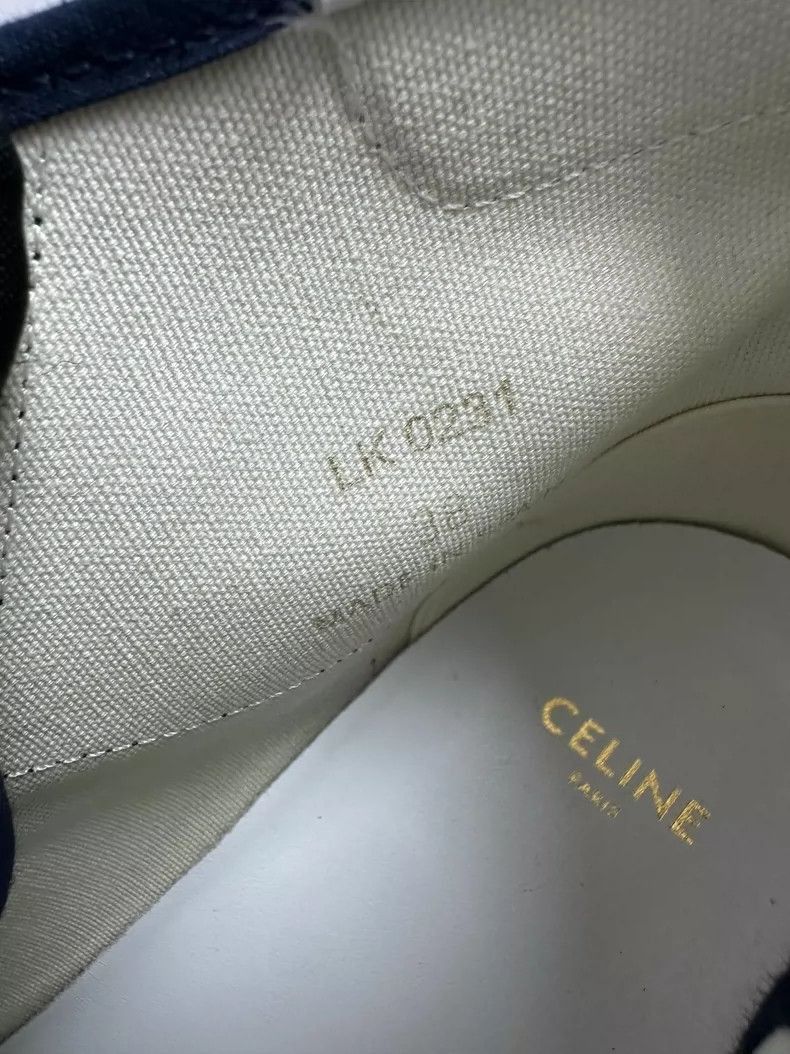 Celine Celine Navy Canvas High Top Sneakers Size US 7.5 / EU 40-41 - 8 Thumbnail
