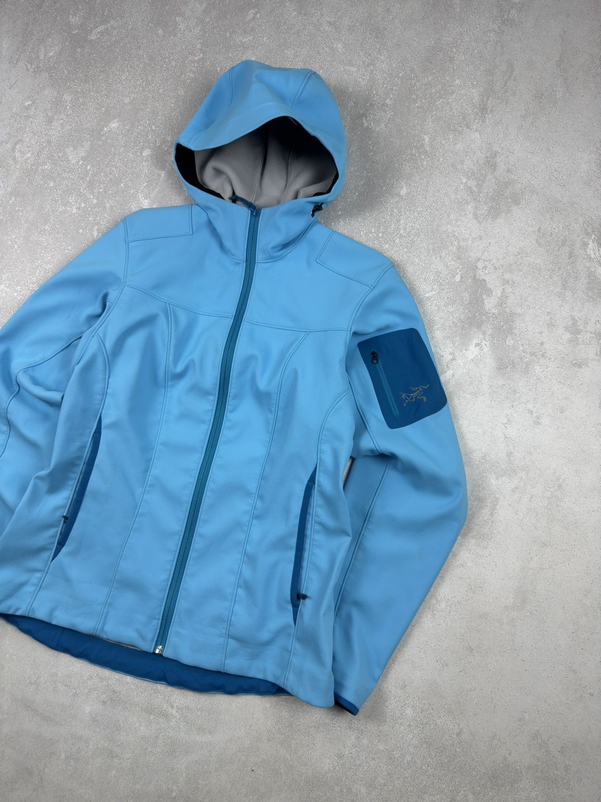 Arc'teryx Vintage Arcteryx Gamma MX Hooded Blue Shell Outdoor Jacket Size S / US 4 / IT 40 - 7 Thumbnail