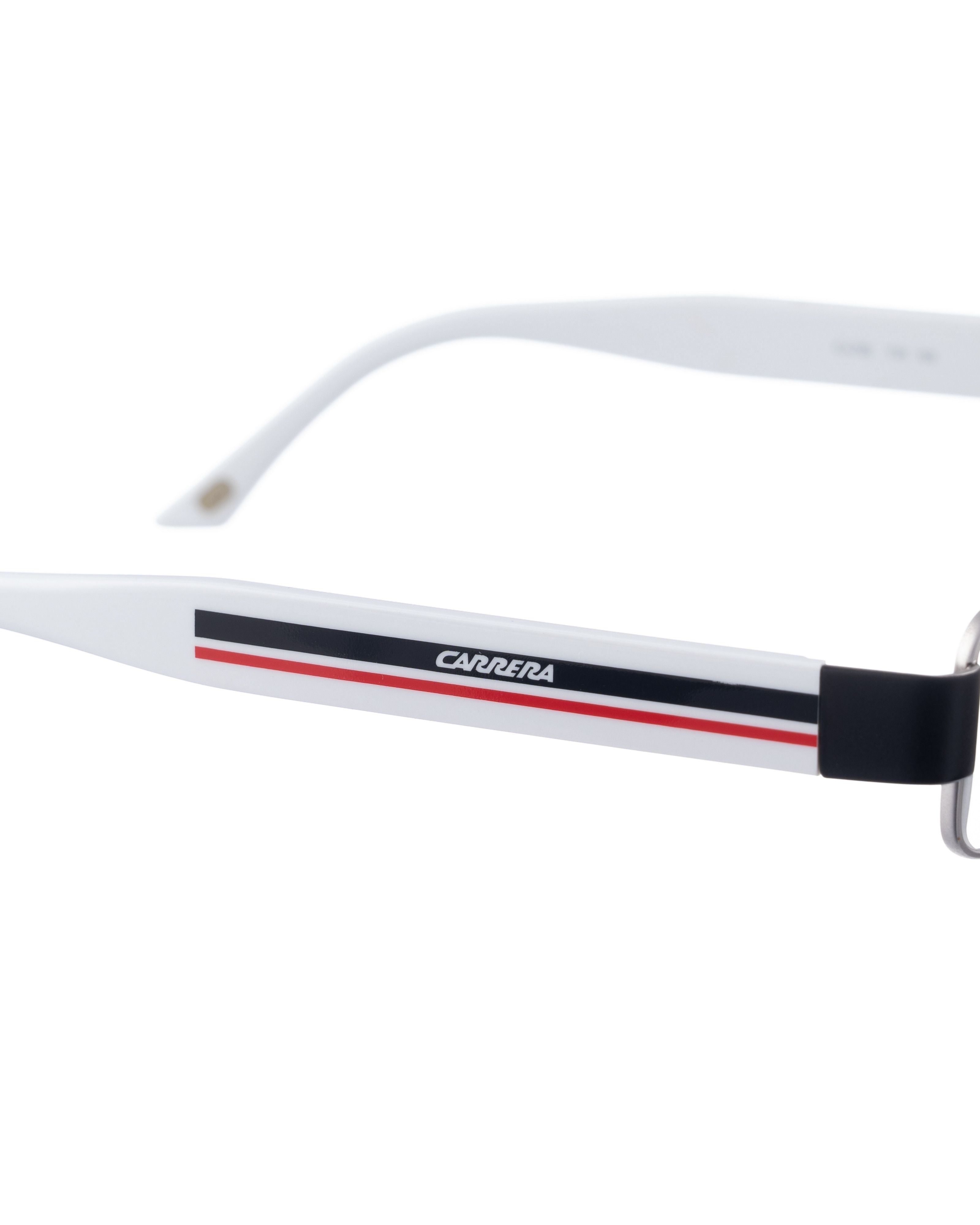 Carrera Carrera 90s Rectangular Glasses & White Temples Red Stripes Size ONE SIZE - 1 Thumbnail