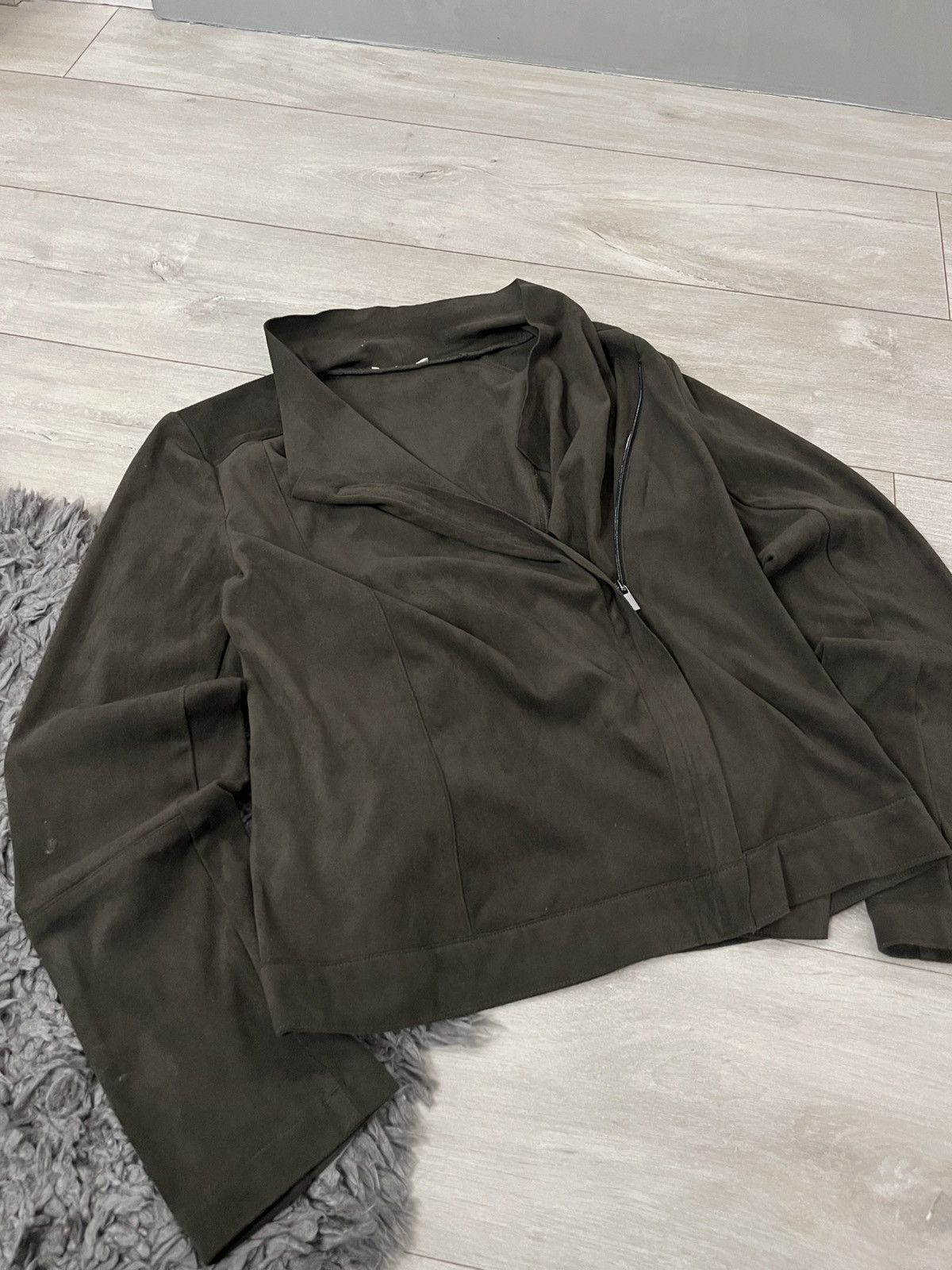 Hysteric Glamour 🔥Punk Rick Owens Vibe Biker Suede Side Zip 00's Jacket Size S / US 4 / IT 40 - 5 Thumbnail