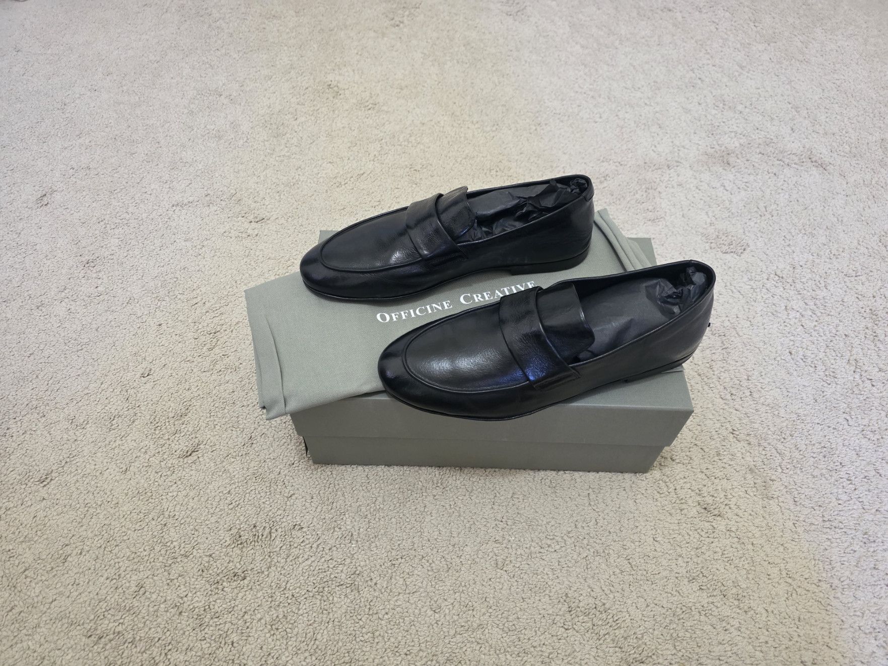 Officine Creative Officine Creative Airto DD Brown Leather Penny Loafers Size US 9 / EU 42 - 4 Thumbnail