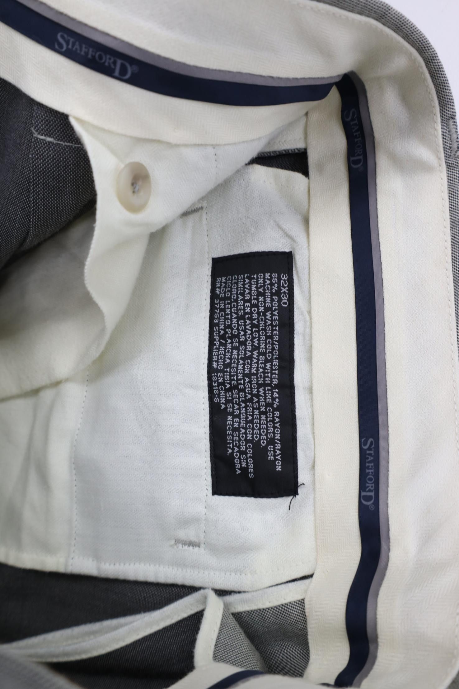 Vintage Vintage 90s Streetwear Gabardine Knit Wide Leg Chino Pants Size US 32 / EU 48 - 9 Thumbnail