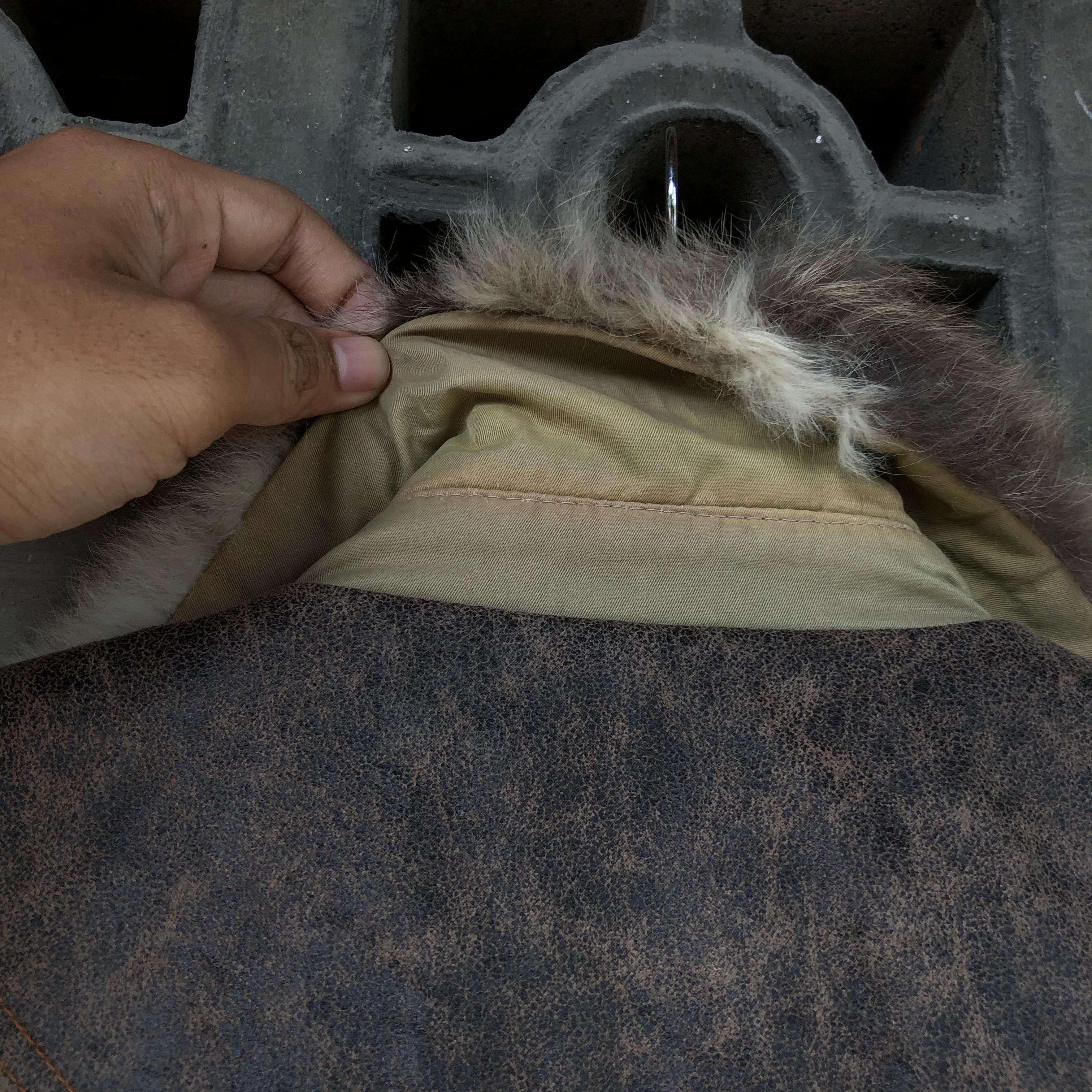 Dirk Bikkembergs Dirk Bikkembergs Faded Cowhide Lether Fur Jacket Size M / US 6-8 / IT 42-44 - 7 Thumbnail