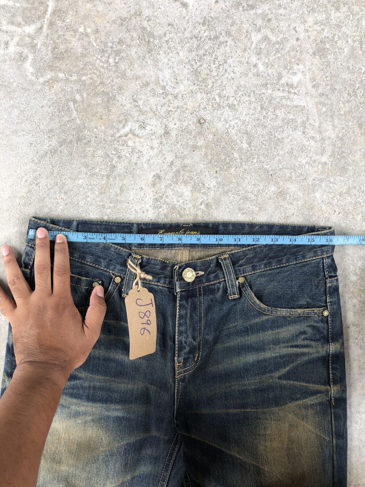 Japanese Brand Japanese Example Flared Jeans Distressed Jeans Mud Wash Size US 32 / EU 48 - 17 Thumbnail