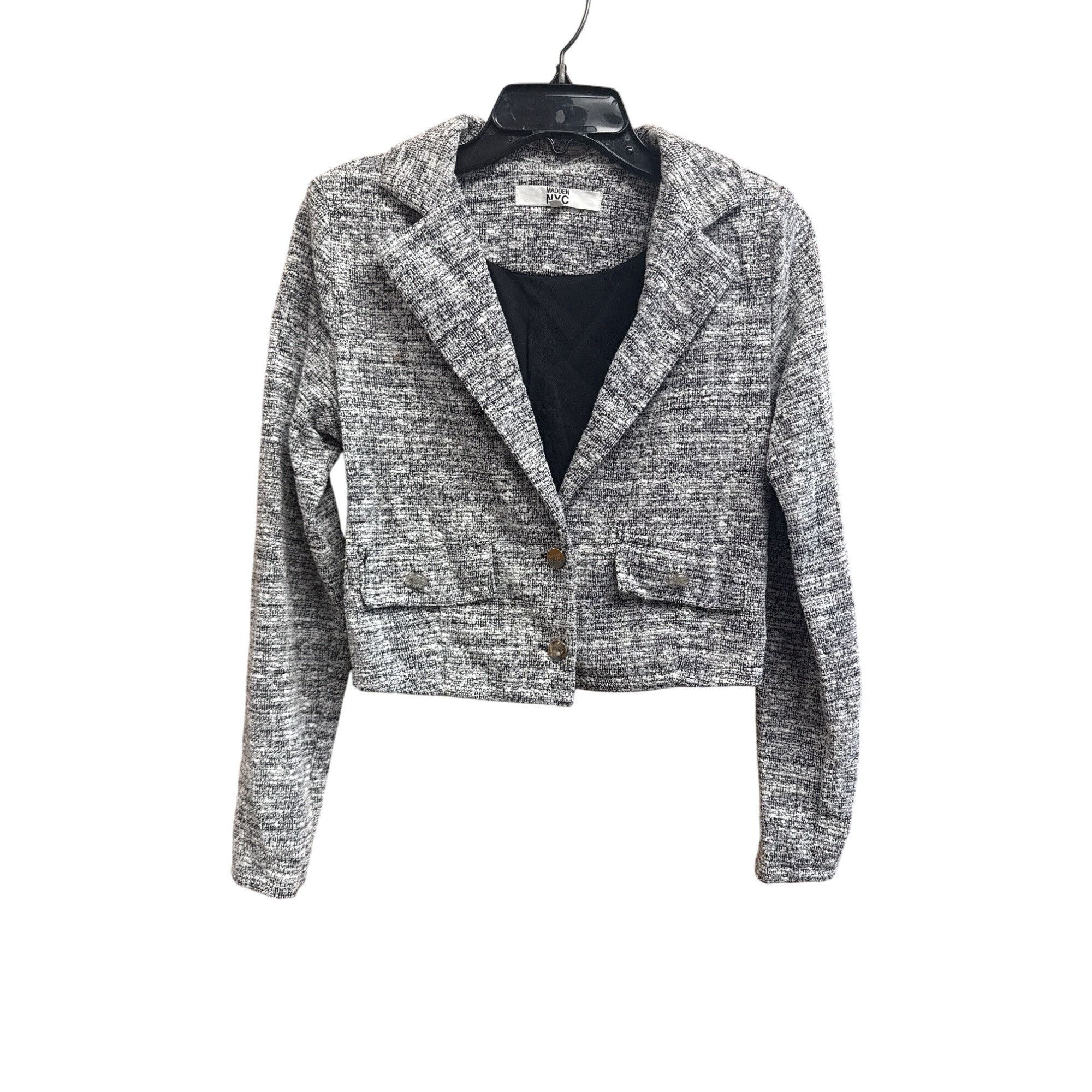 Madden NYC Madden NYC Womens Cropped Blazer Jacket Size XS Size XS / US 0-2 / IT 36-38 - 5 Thumbnail