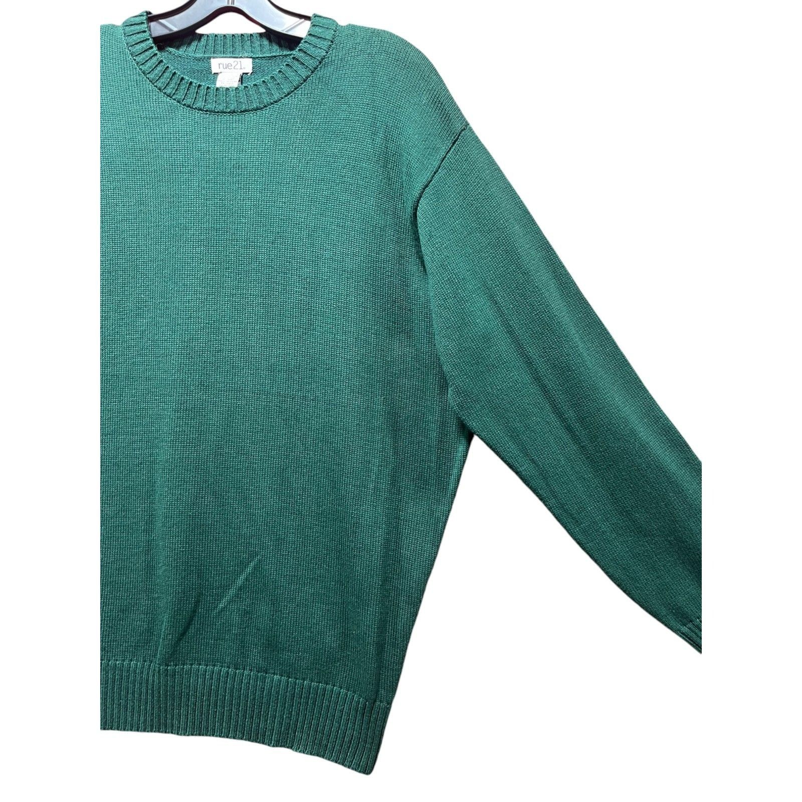 rue21 Rue 21 - Men's Casual Long Sleeve Sweater - Green - Small Size US S / EU 44-46 / 1 - 11 Thumbnail