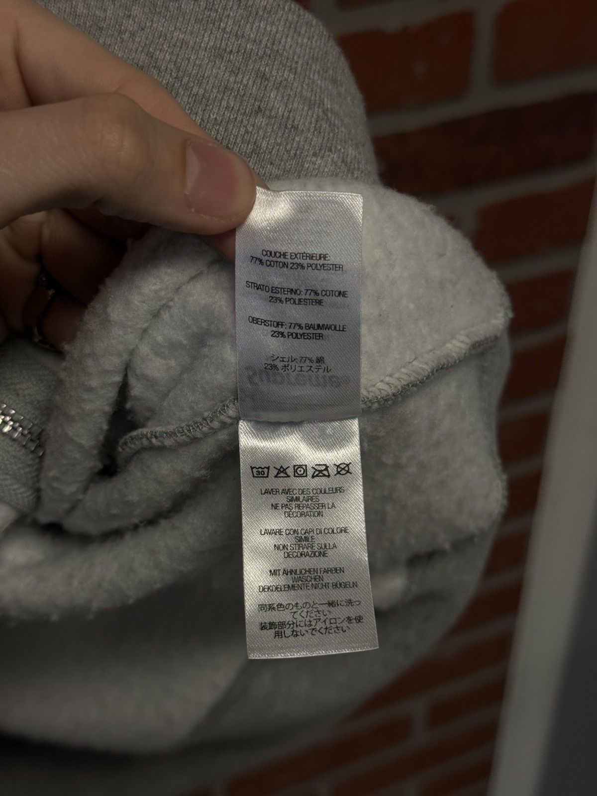 Supreme Supreme Small Box Logo Zip Up Hoodie Gray XL Tried On Size US XL / EU 56 / 4 - 13 Thumbnail
