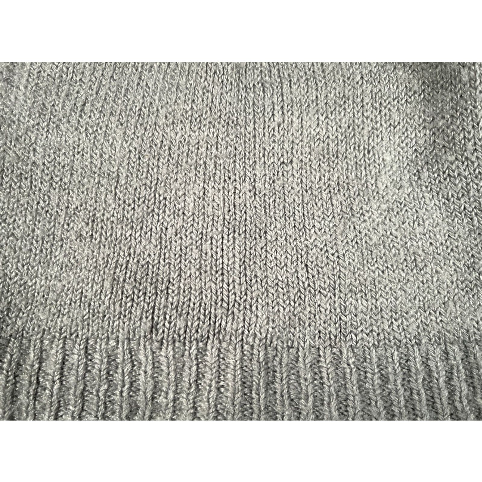 Vintage Beanie Toque Adult One Size Gray Knit 100% Acrylic Snow Ski Winter Size ONE SIZE - 2 Thumbnail