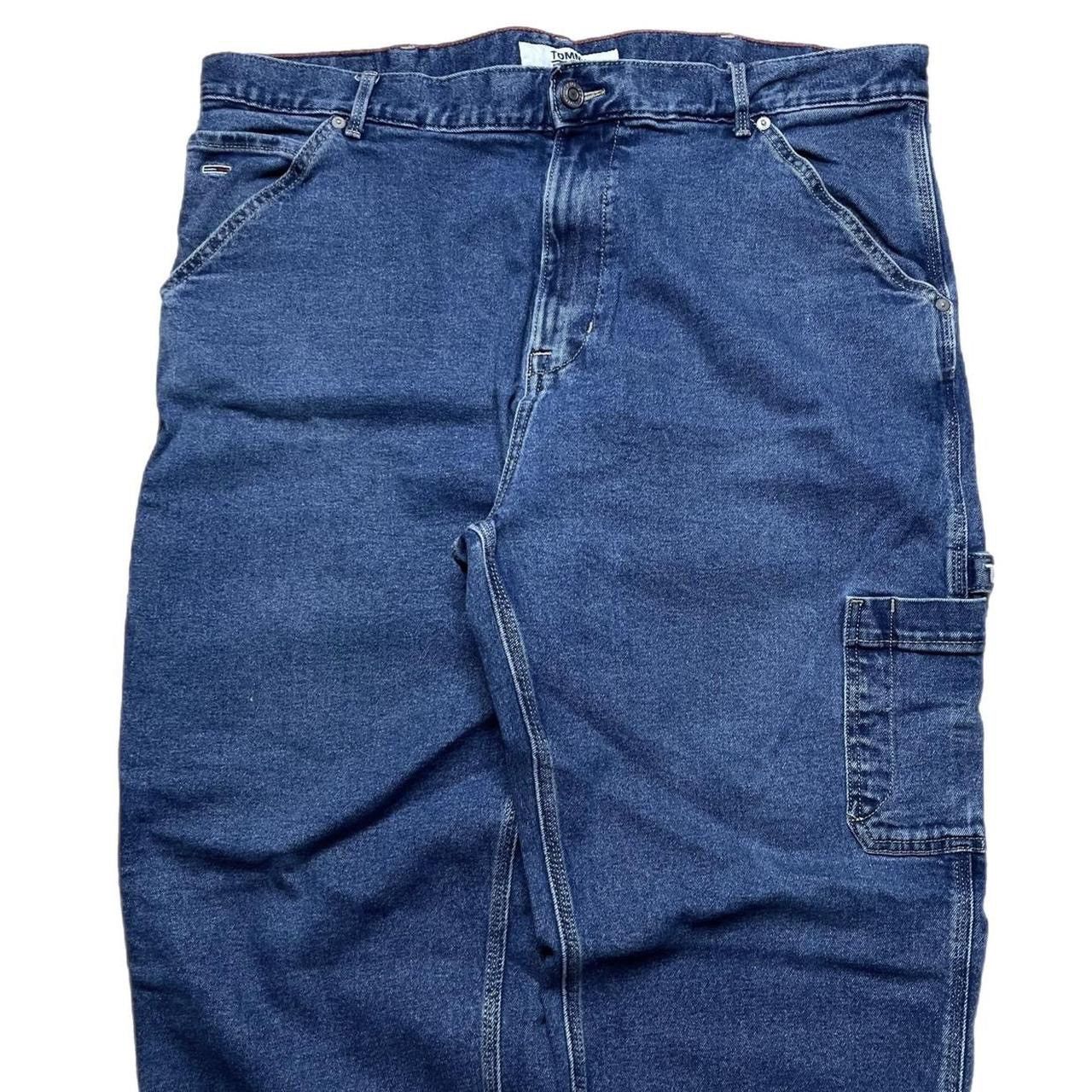 Tommy Hilfiger × Vintage Tommy Hilfiger Dark Wash Baggy Carpenter Jeans Size US 40 / EU 56 - 4 Thumbnail