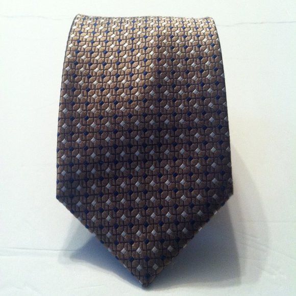 Jos. A. Bank JOS.A.BANK SIGNATURE COLLECTION MENS NEW TAN SILK TIE 3 1/4" Size ONE SIZE - 1 Thumbnail
