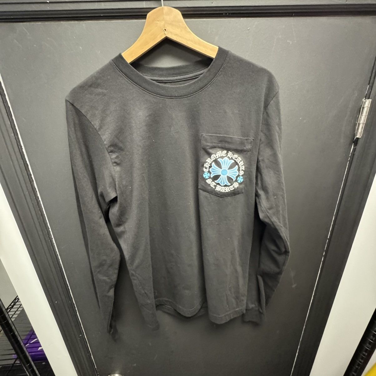 入手困難【CHROME HEARTS】St.Barth Long Sleeve T-Shirt Buy Chrome Hearts St. Barths Exclusive Long-Sleeve 'Black