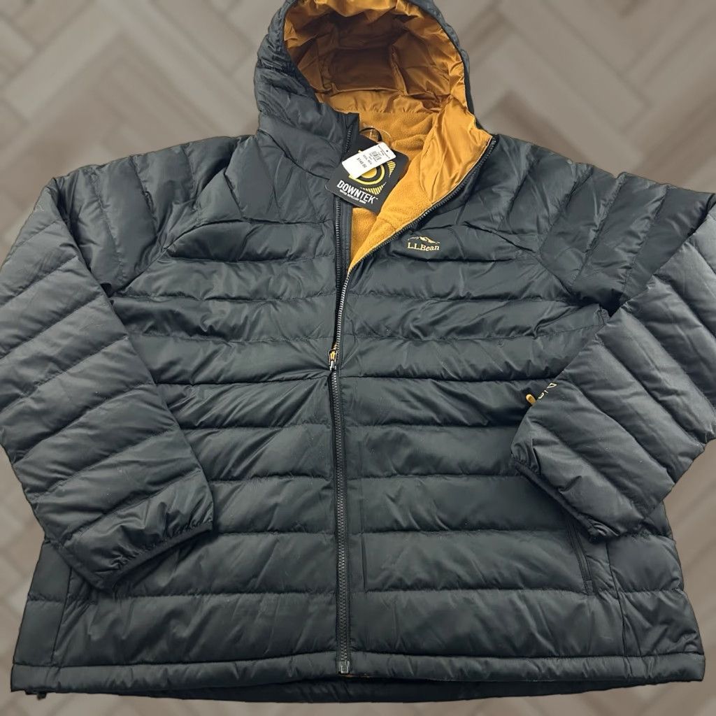 Vintage L.L. Bean Downtek 650 Down Hooded Winter Jacket Men's 3XL Black Size US XXL / EU 58 / 5 - 1 Thumbnail