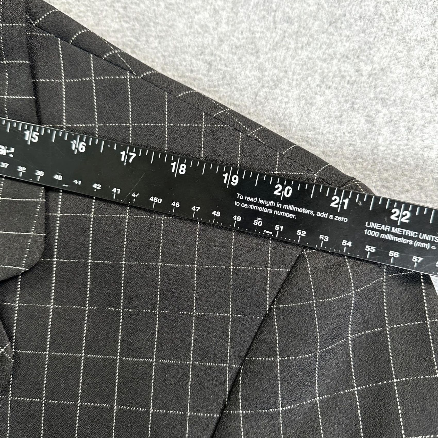 Vintage VINTAGE Falcone Suit Blazer Pants 2 Piece Mens 44 Long Black Windowpane Check USA Size 44R - 7 Thumbnail