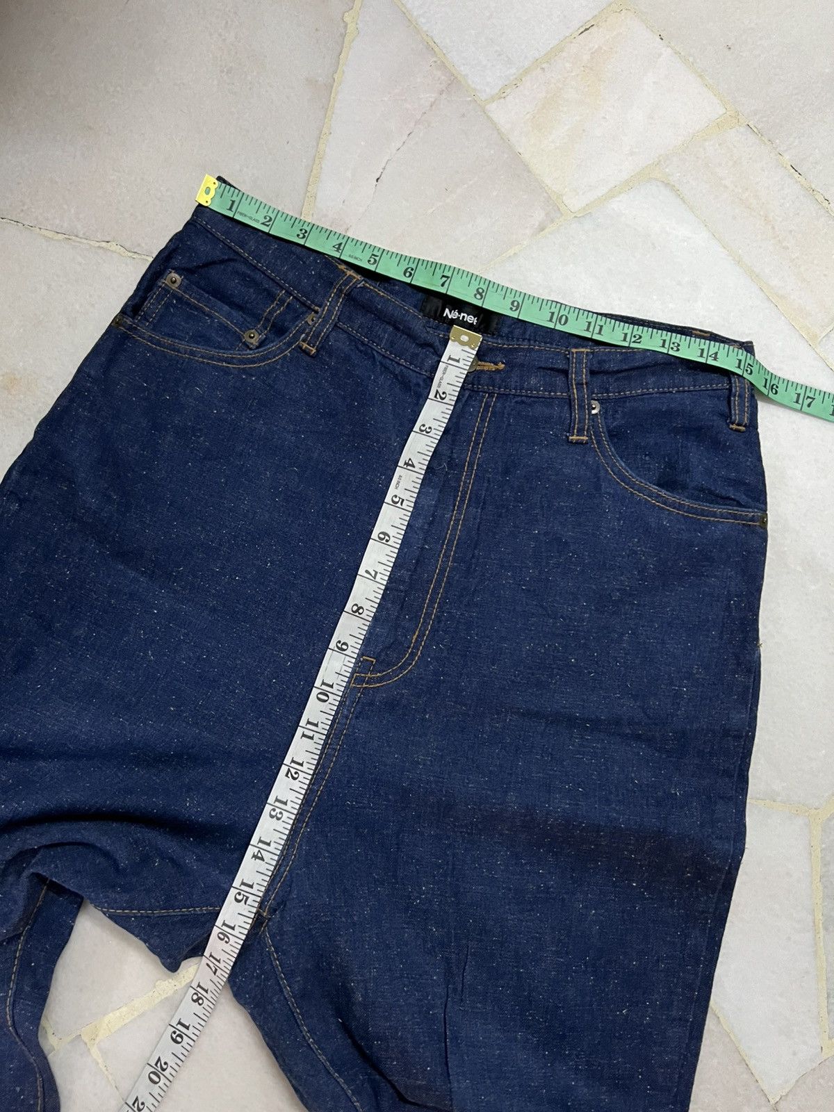 Issey Miyake 💥Best Offer💥Ne-Net By Issey Miyake Denim Drop Crotch Jean Size US 30 / EU 46 - 3 Thumbnail