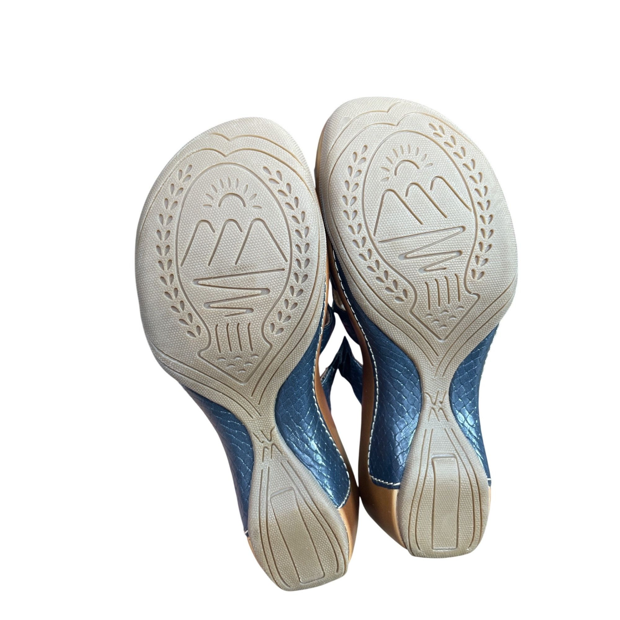 Other Rialto Womens synthetic Navy Blue Slide Wedge Sandals Sz 6M Size US 6 / IT 36 - 5 Thumbnail