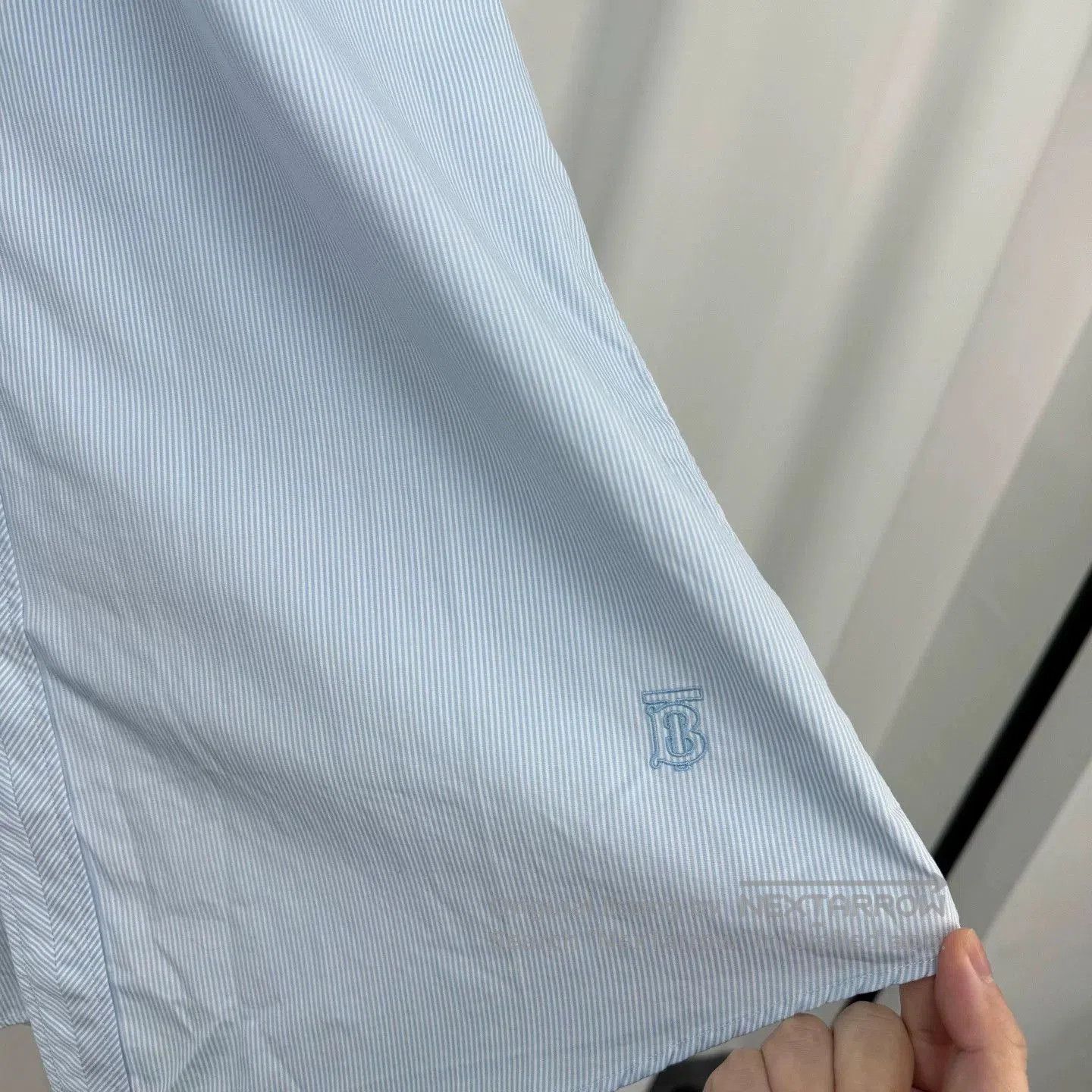 Burberry burberry light blue striped embroidered shirt. Size US L / EU 52-54 / 3 - 5 Thumbnail