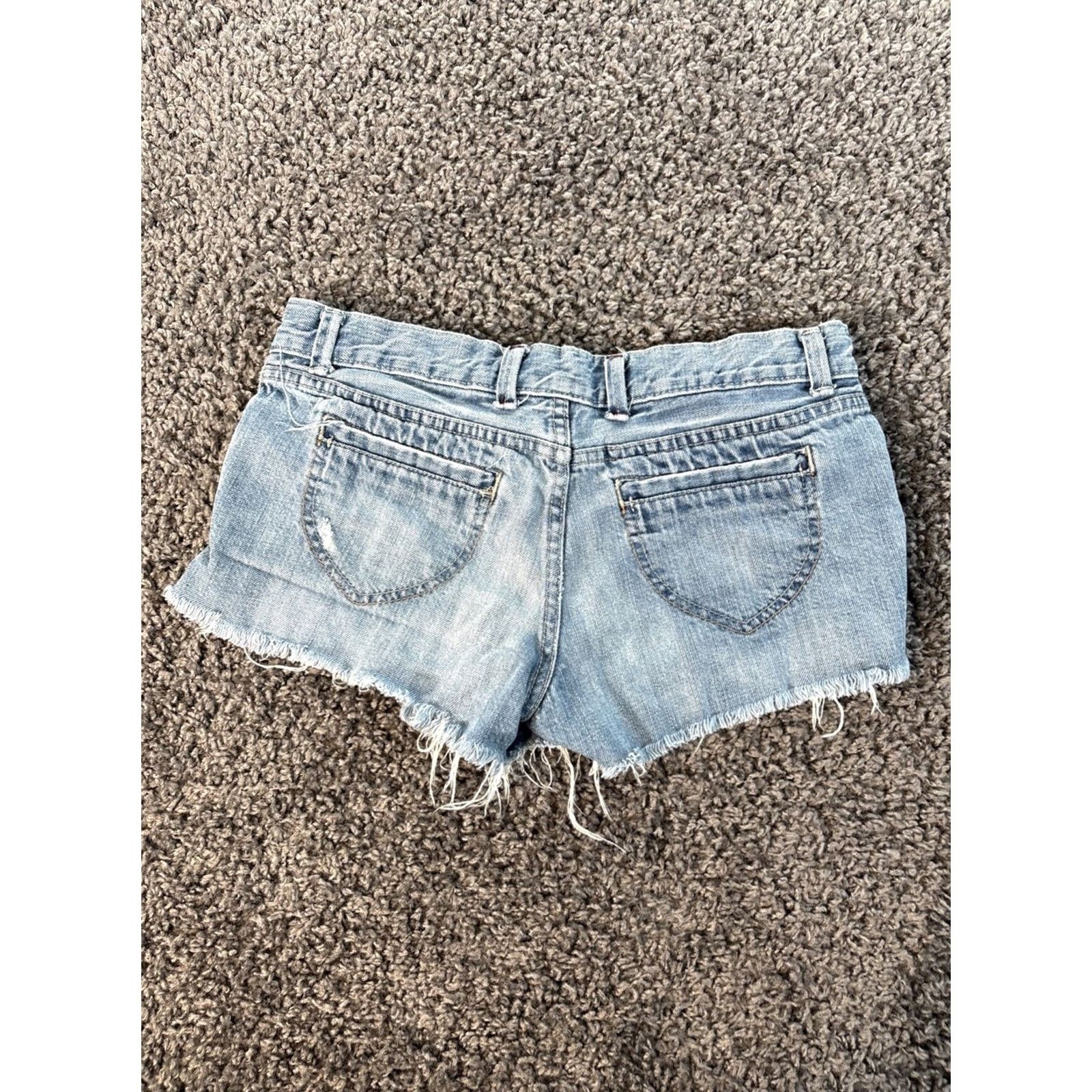 Mossimo VINTAGE Mossimo Low Rise Shorts Womens 30 Denim Light Wash Mini Frayed 90s Festival Womens Jeans Shorts Size 30" / US 8 / IT 44 - 6 Thumbnail